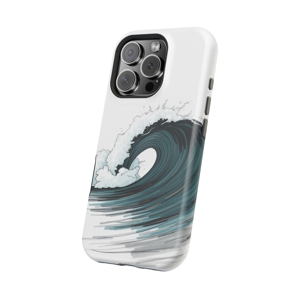 iPhone Ocean Wave Crash Hand-Drawn Sketch Slim iPhone Everyday Designer · iPhone
