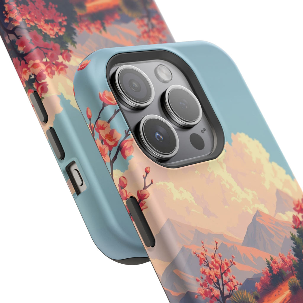 iPhone Burnt Orange And Sand Blossom Trail Slim iPhone Everyday · iPhone Case