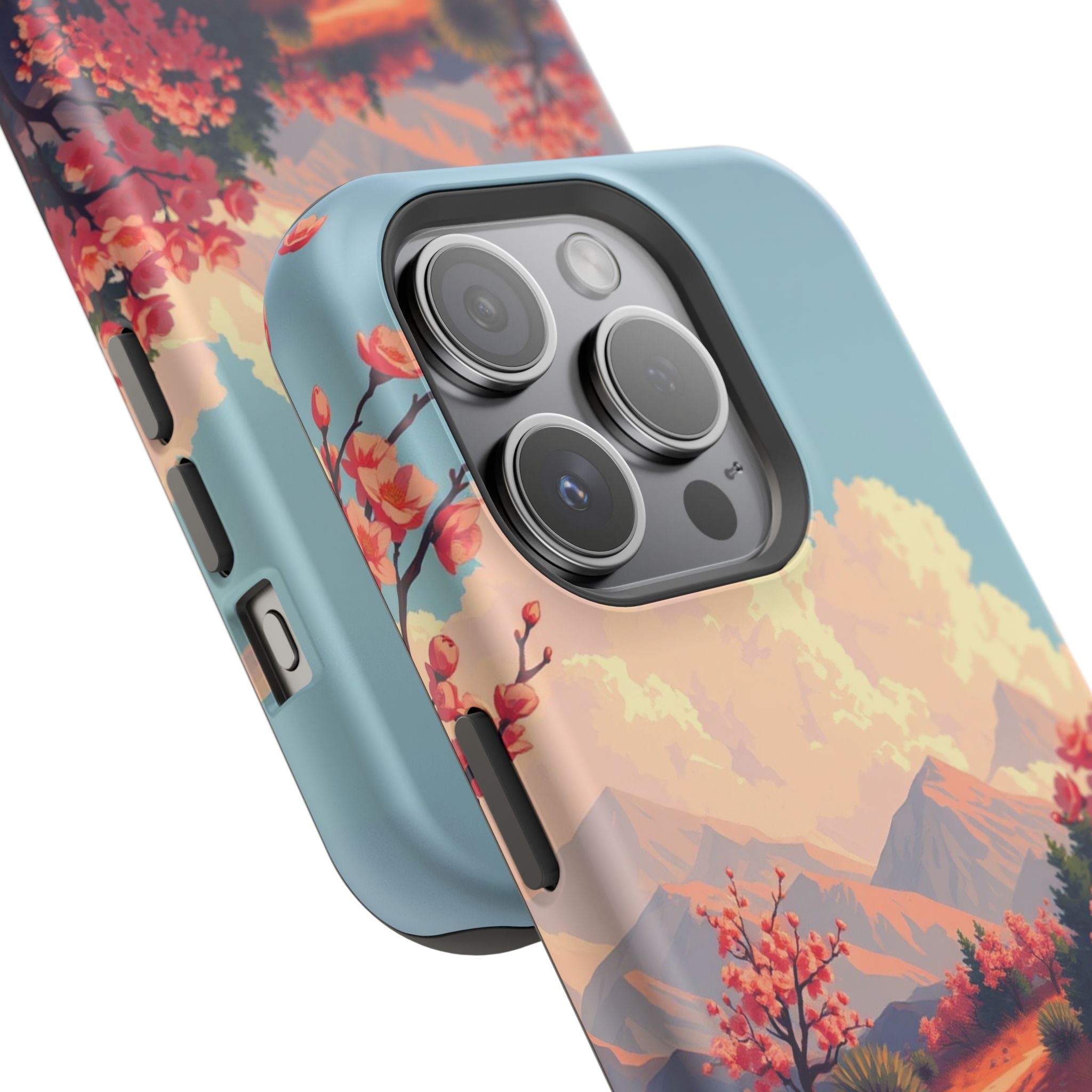 iPhone Burnt Orange And Sand Blossom Trail Slim iPhone Everyday · iPhone Case