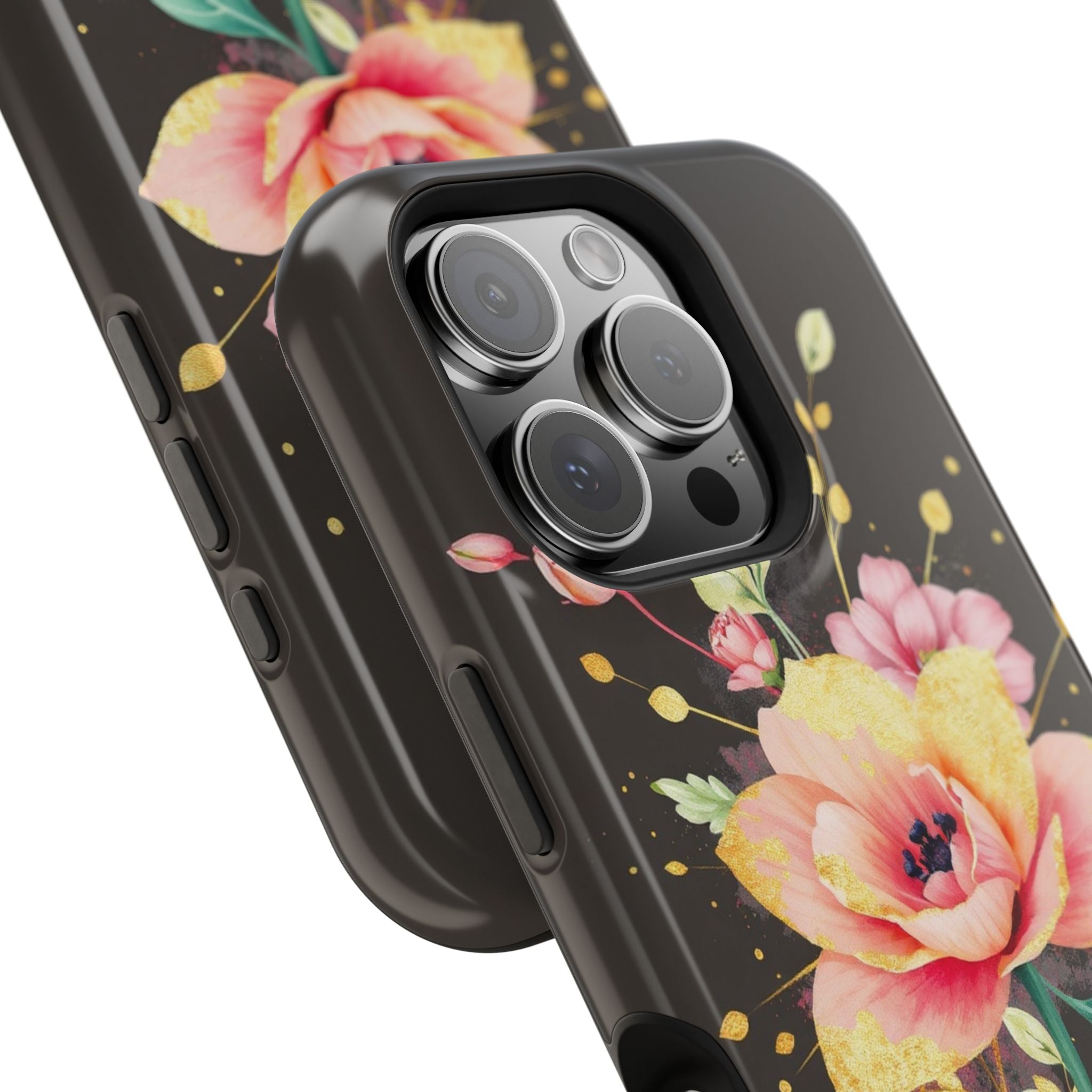 iPhone Earthy Floral Watercolor Splash Design Clean iPhone 14 Minimal · iPhone C