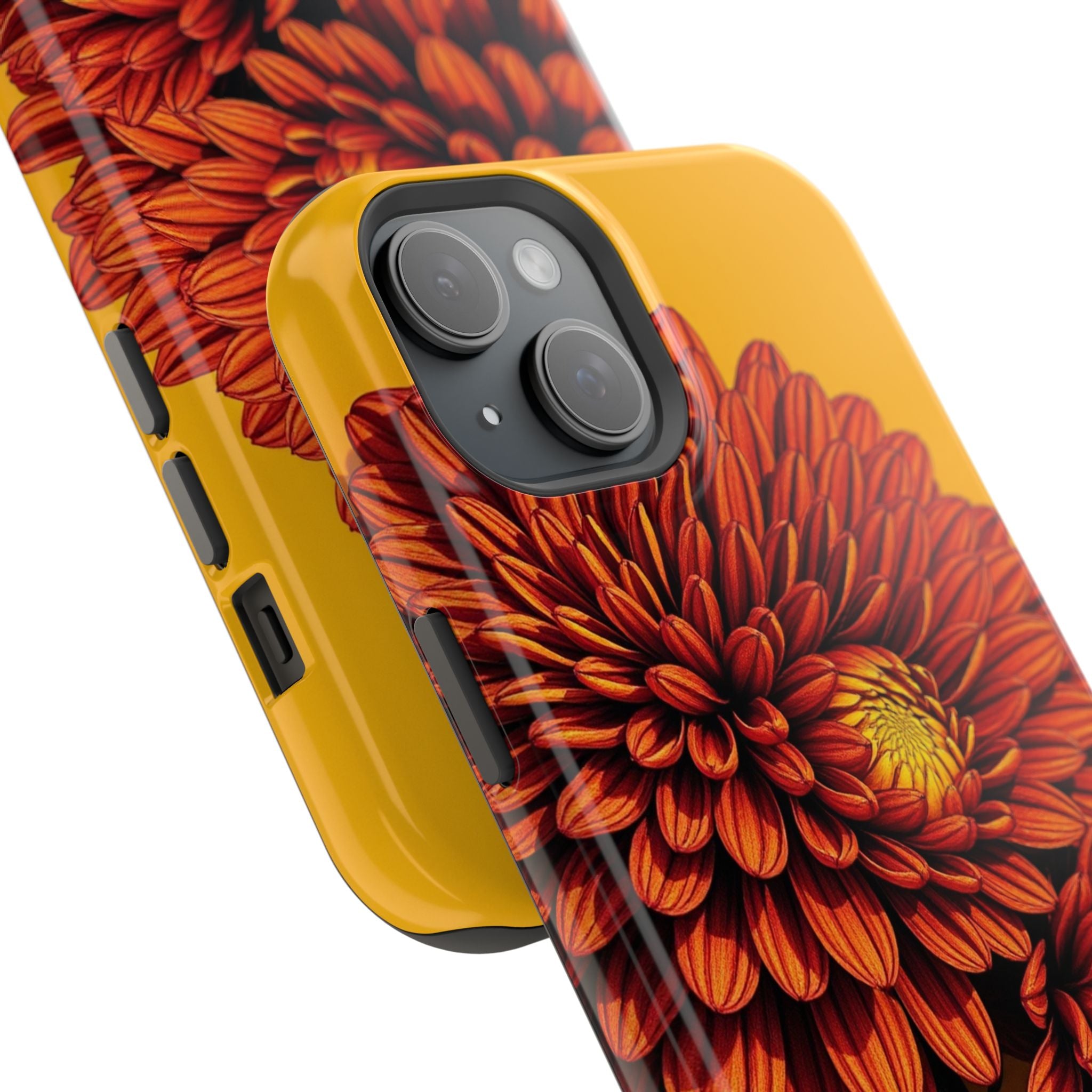 iPhone Mustard And Rust Ranunculus Stack Slim Everyday iPhone 14 · iPhone Case