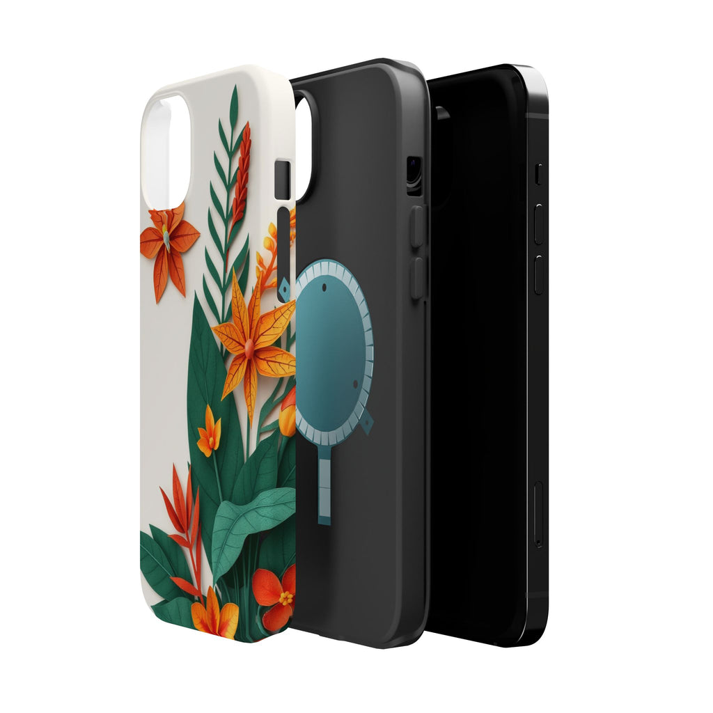 iPhone Jungle Floral Paper Cut Art Bold Modern Everyday Snap Case · iPhone Case