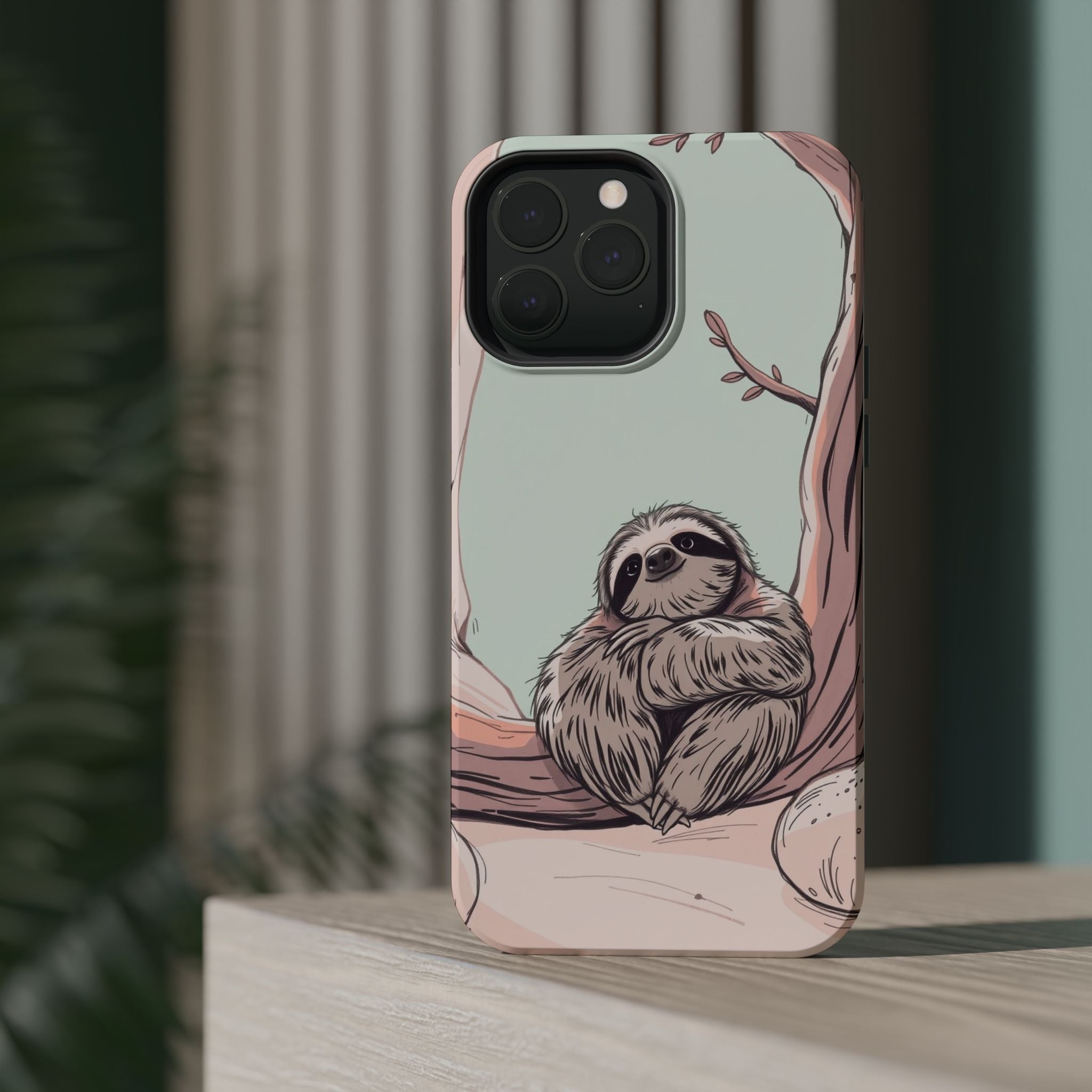 iPhone Cozy Sloth Mode Hand-Drawn Sketch Slim Everyday Designer Case · iPhone Ca