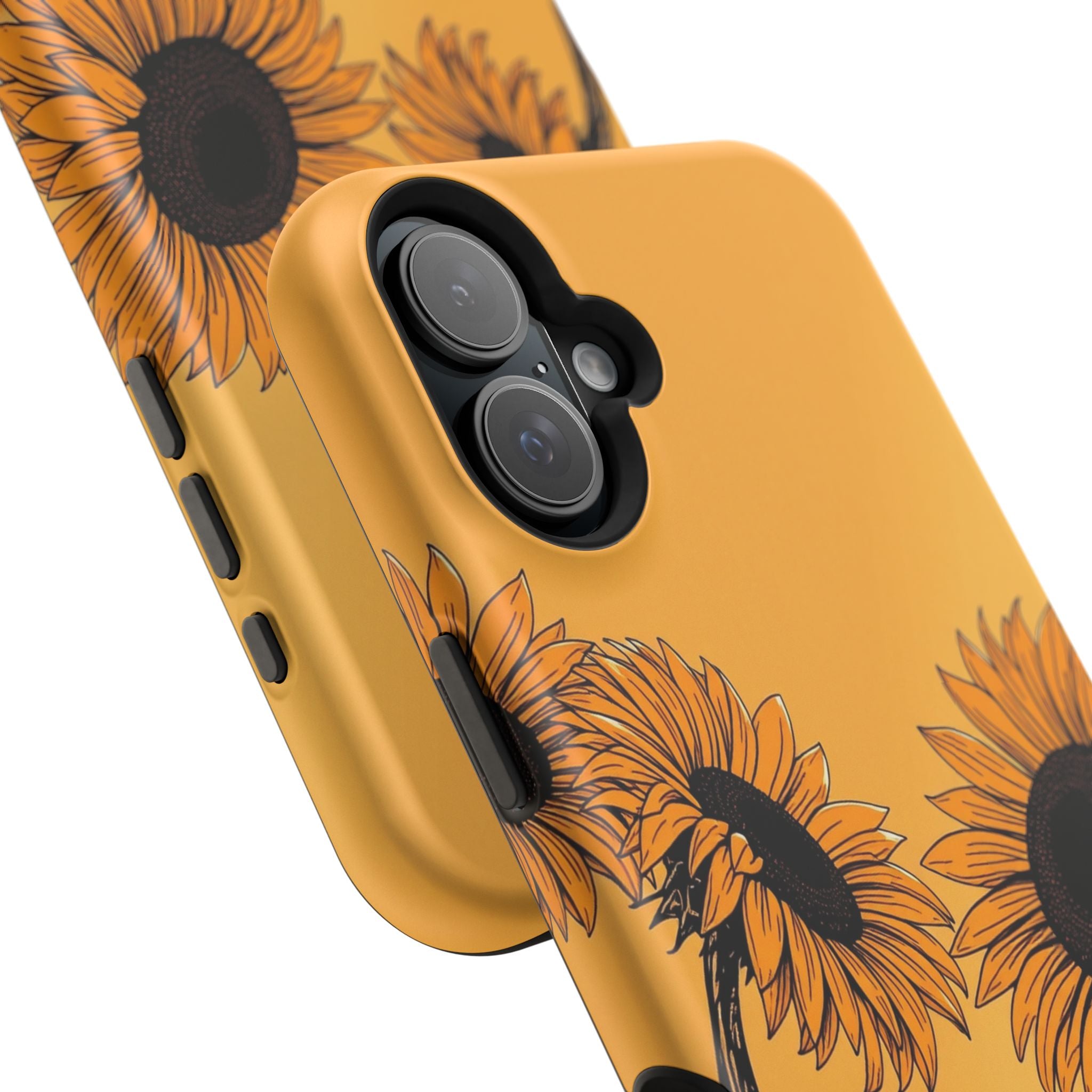 iPhone Burnt Orange And Sand Sunflower Pop Slim iPhone Everyday · iPhone Case