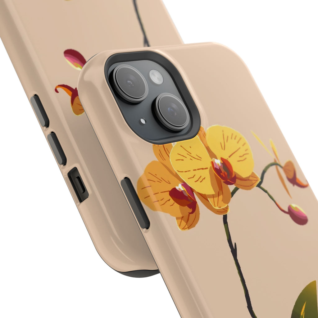 iPhone Orchid Study Pixel Art -Bit Bold Modern Everyday Snap Case · iPhone Case