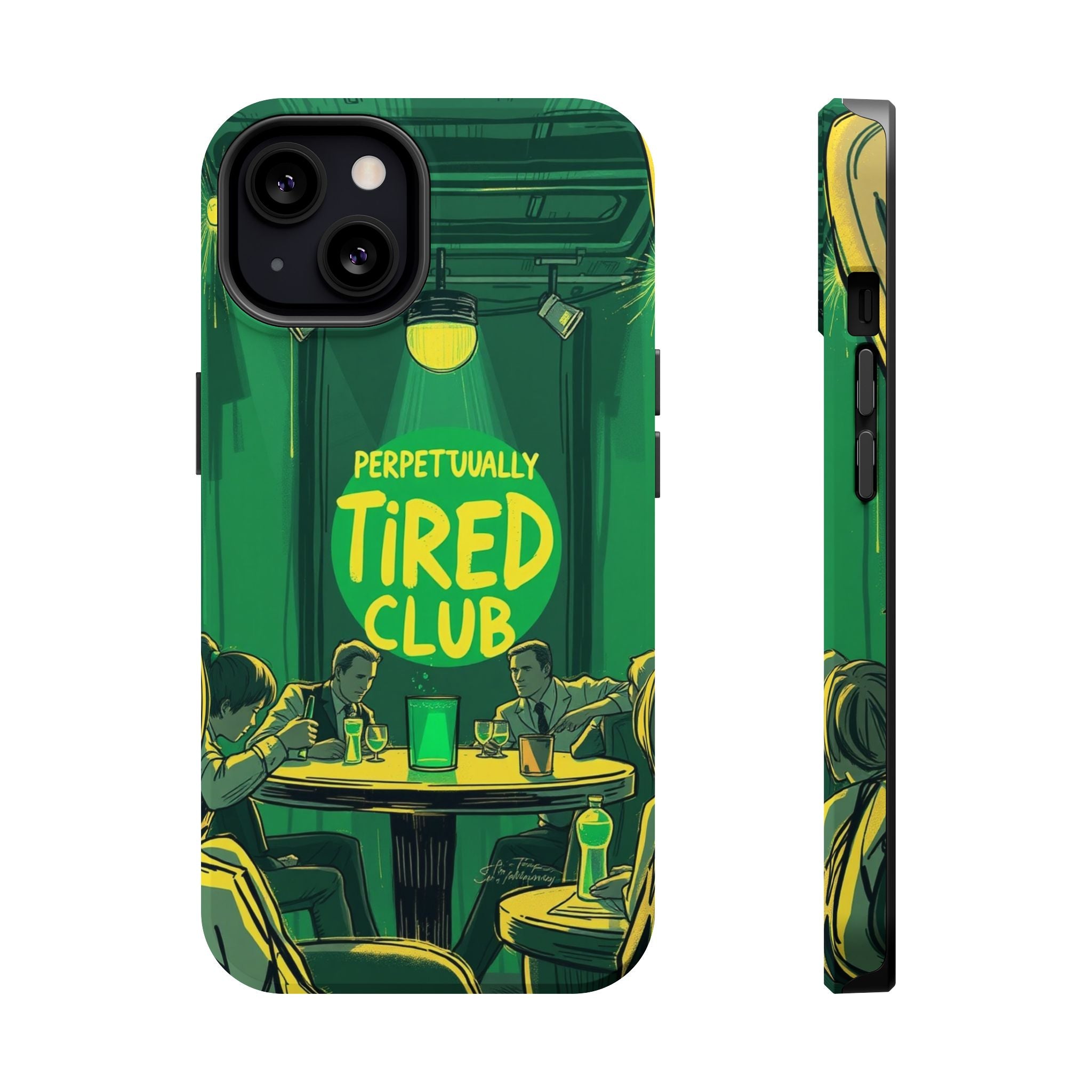 iPhone Radiant Perpetually Tired Club Design Slim Everyday Designer Case · iPhon