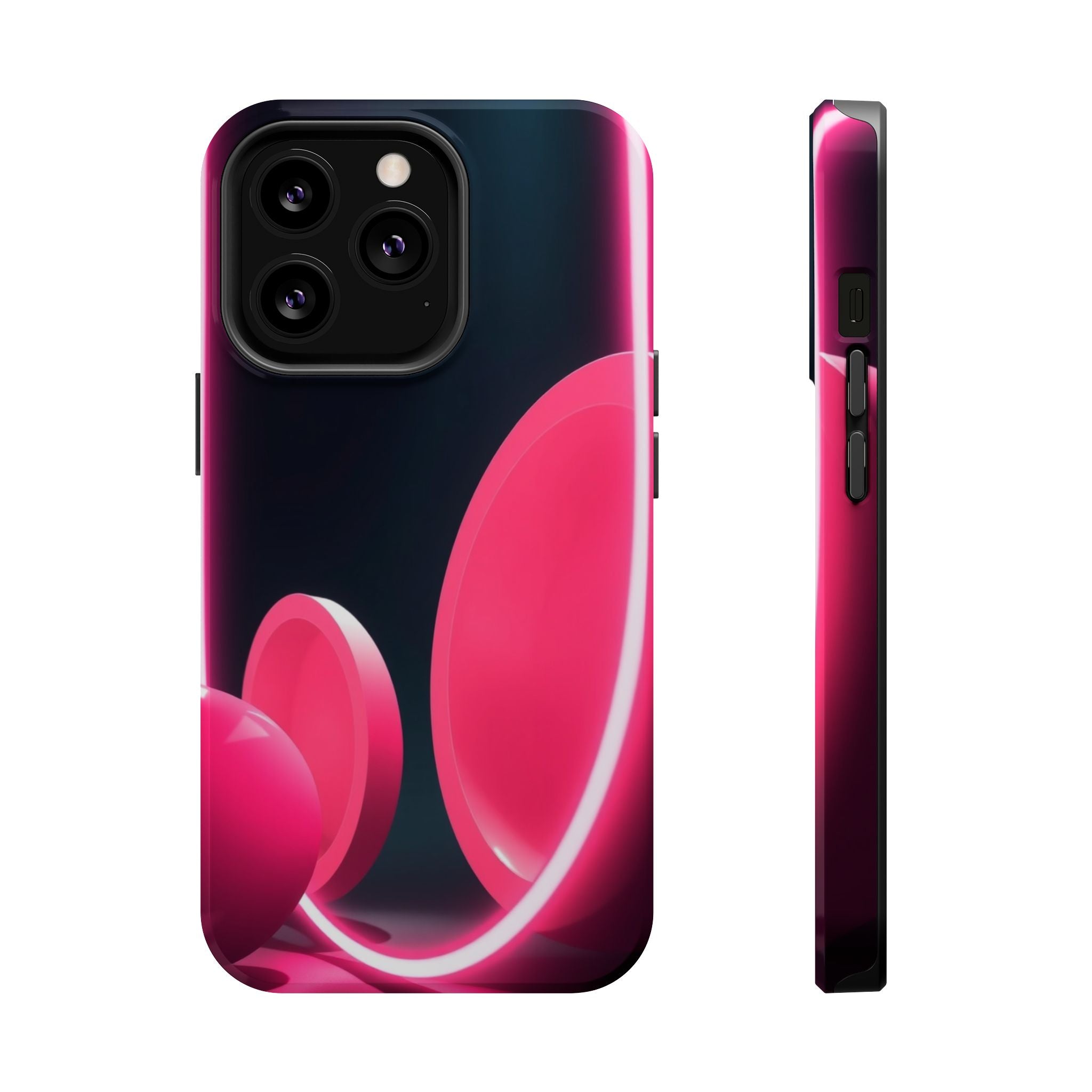 iPhone 1960s Mod Circles Neon Cyberpunk Slim Everyday Designer Case · iPhone Cas