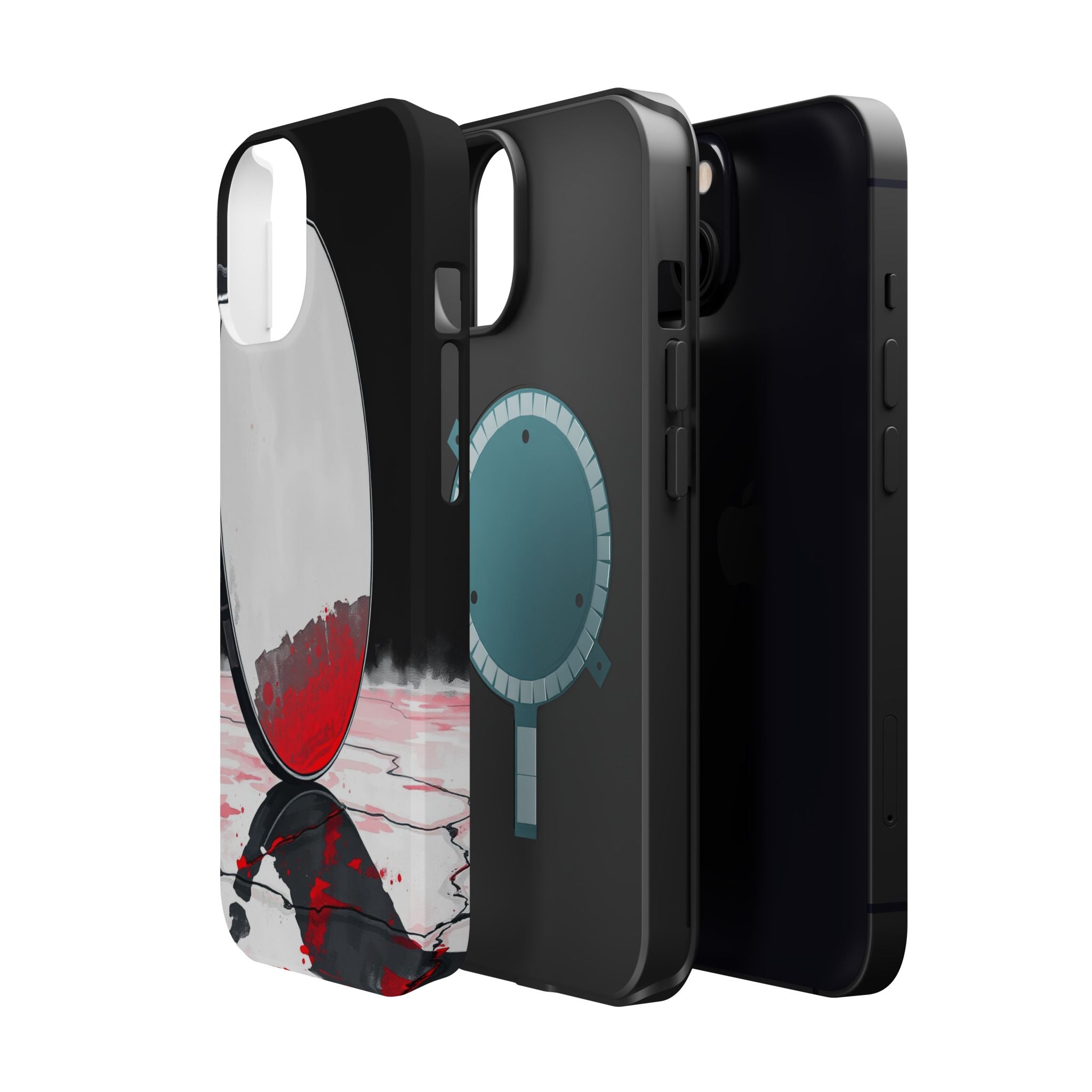 iPhone Earthy Salt Flat Mirror Design Slim Everyday Designer Case · iPhone Case