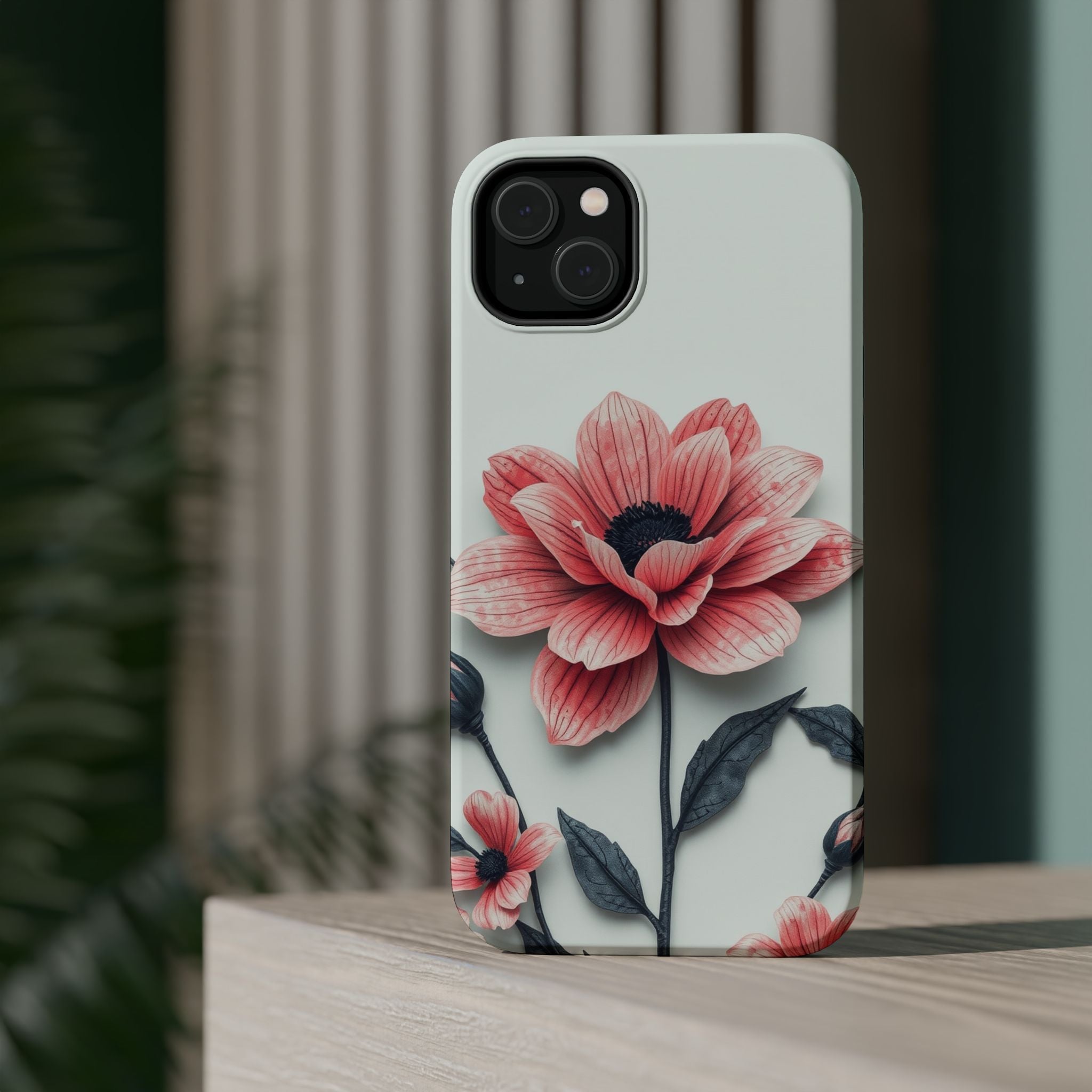 iPhone Dreamy Floral Ink Wash Design Slim Everyday iPhone 12 Designer · iPhone C