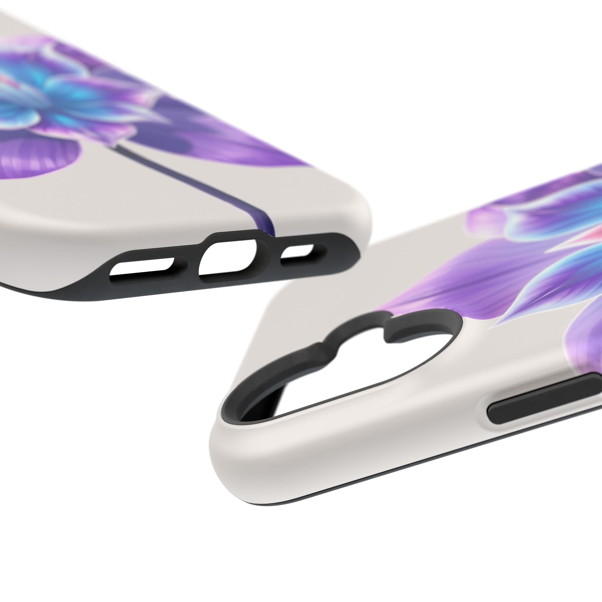 iPhone Dreamy Neon Floral Design 10 Slim Everyday Designer Case · iPhone Case