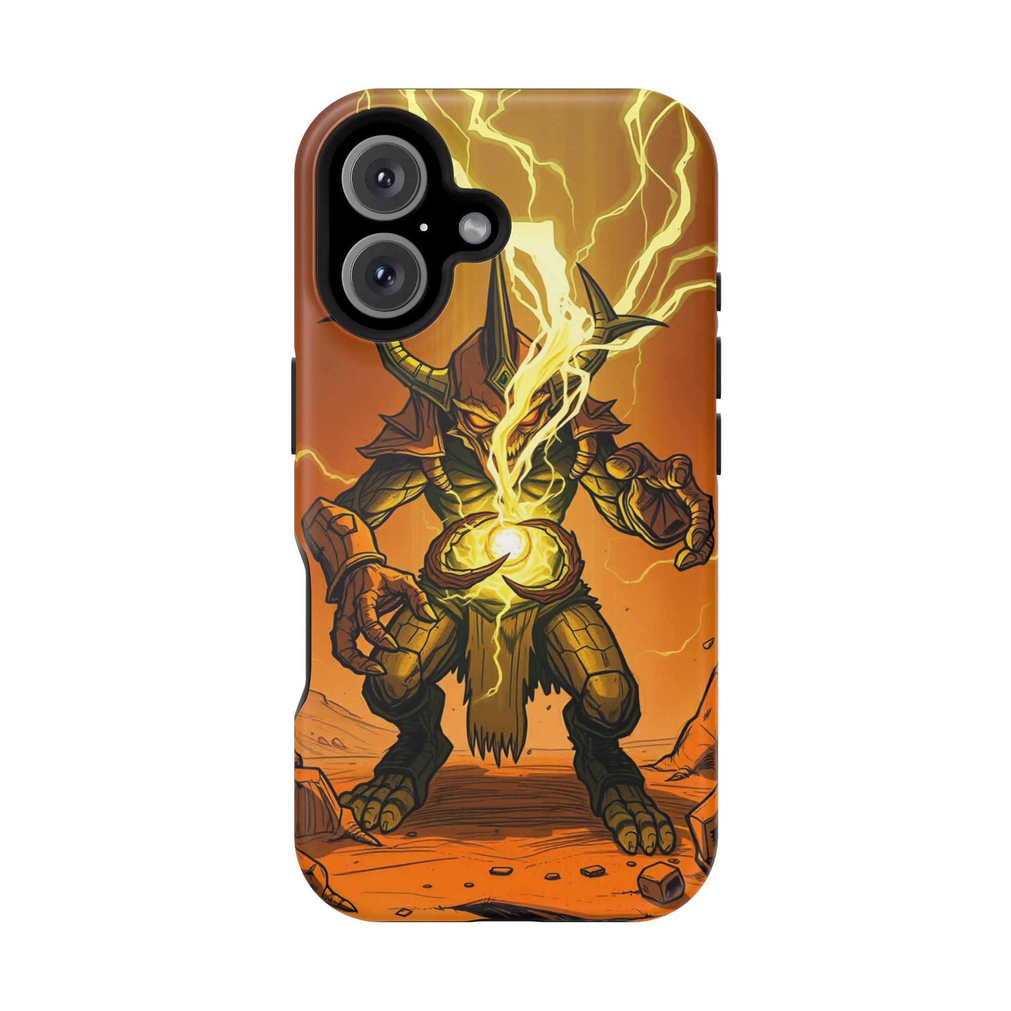 iPhone Burnt Orange And Sand Chaos Goblin Energy Clean Minimal Snap Case · iPhon