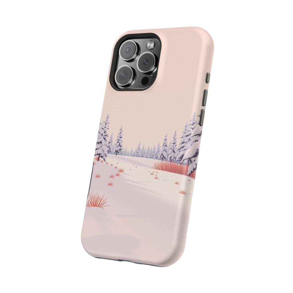 iPhone Snow Field Vintage Retro Poster Slim Everyday Designer Case · iPhone Case