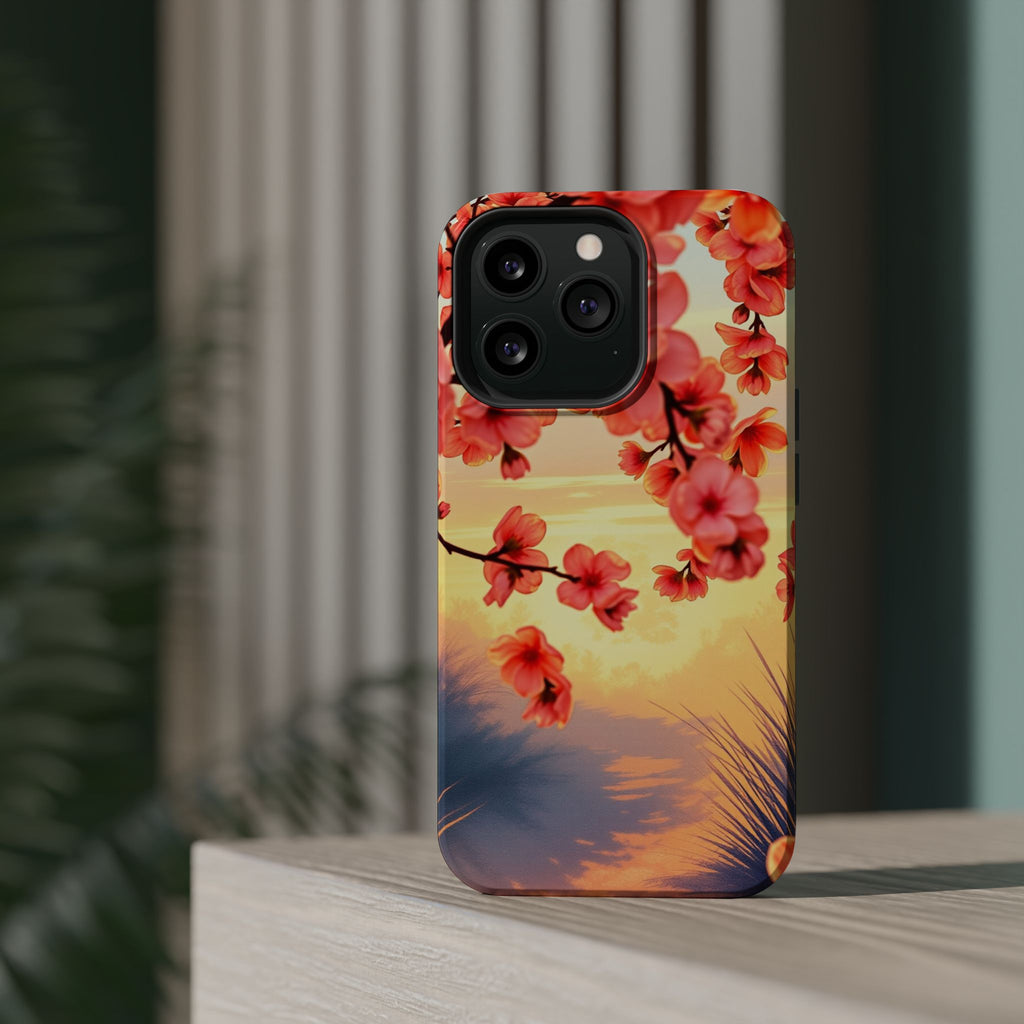 iPhone Sunset Amber And Peach Blossom Trail Slim Snap Cas Carry Case · iPhone Ca