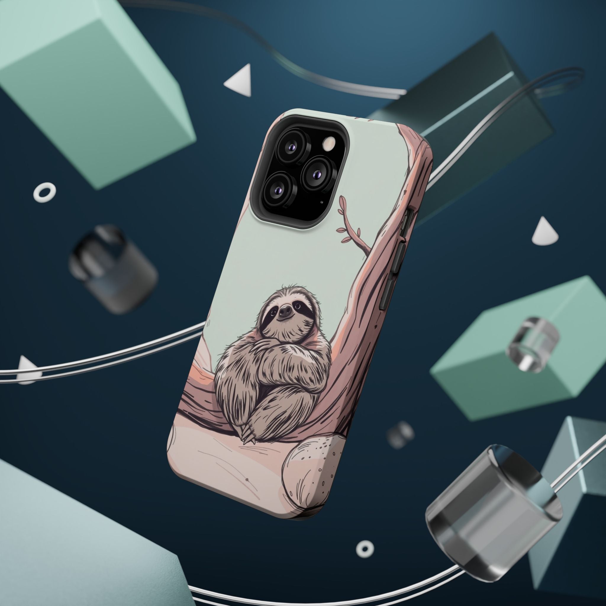 iPhone Cozy Sloth Mode Hand-Drawn Sketch Slim Everyday Designer Case · iPhone Ca