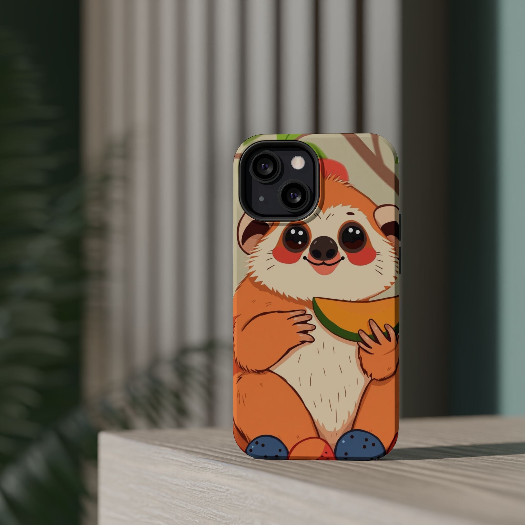 iPhone Slow Loris with Fruit Kids Fun iPhone Phone Case Gift Slim · iPhone Case