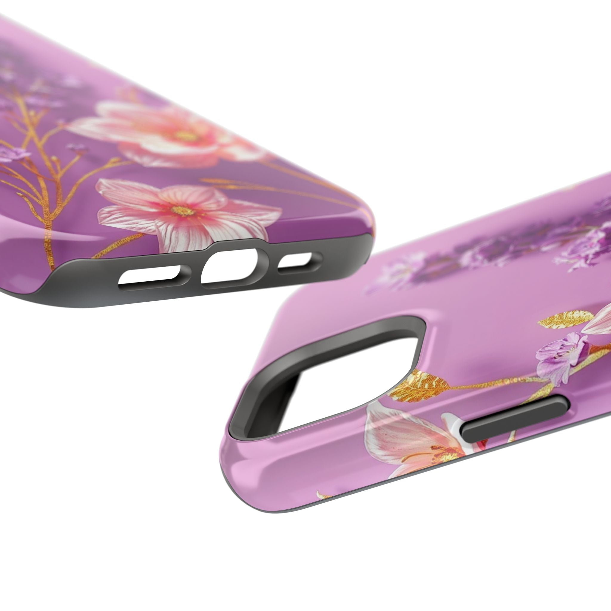 iPhone Radiant Floral Gold Foil Design Slim Everyday Designer Case · iPhone Case