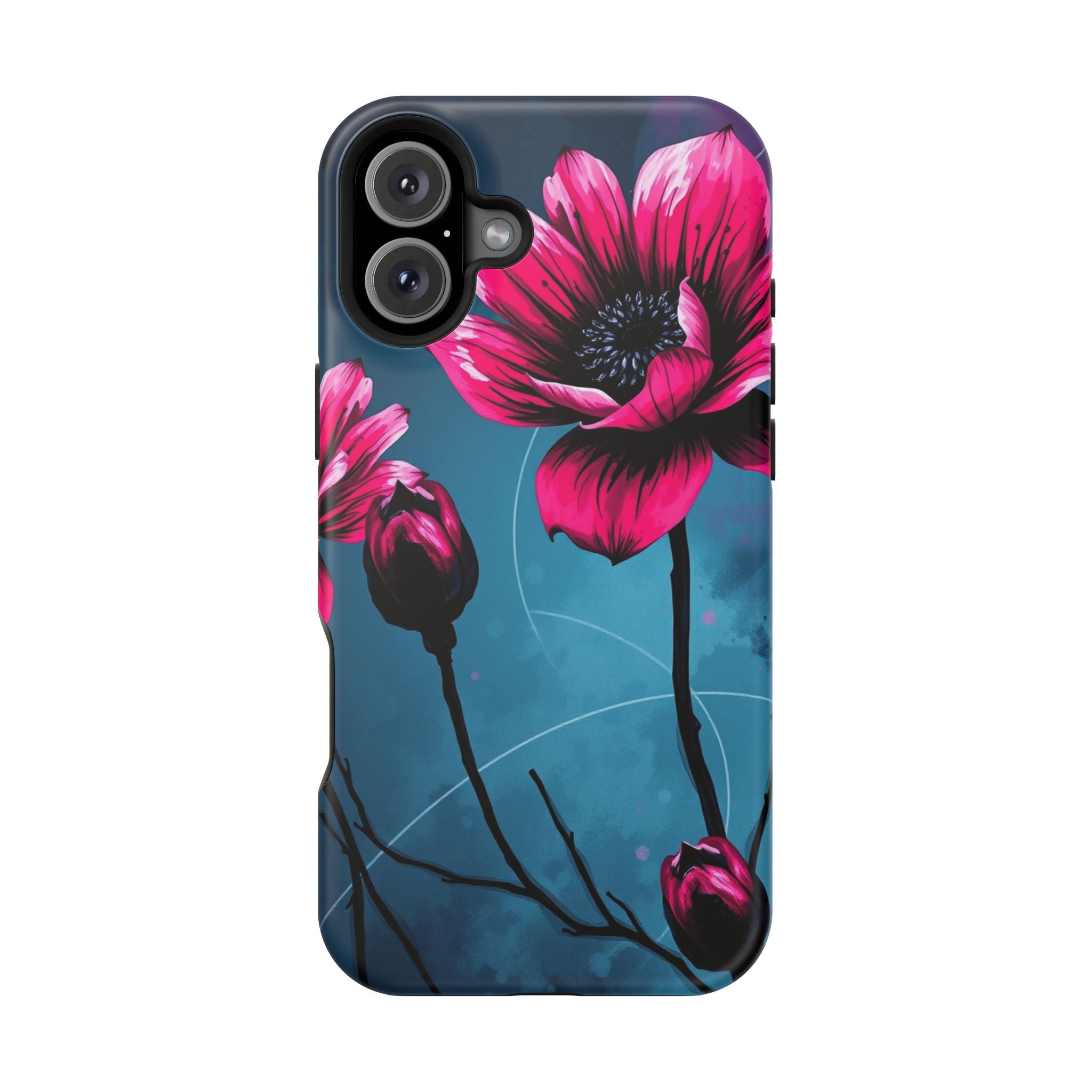 iPhone Floral Ink Wash Bold Art Slim Everyday Designer Case · iPhone Case