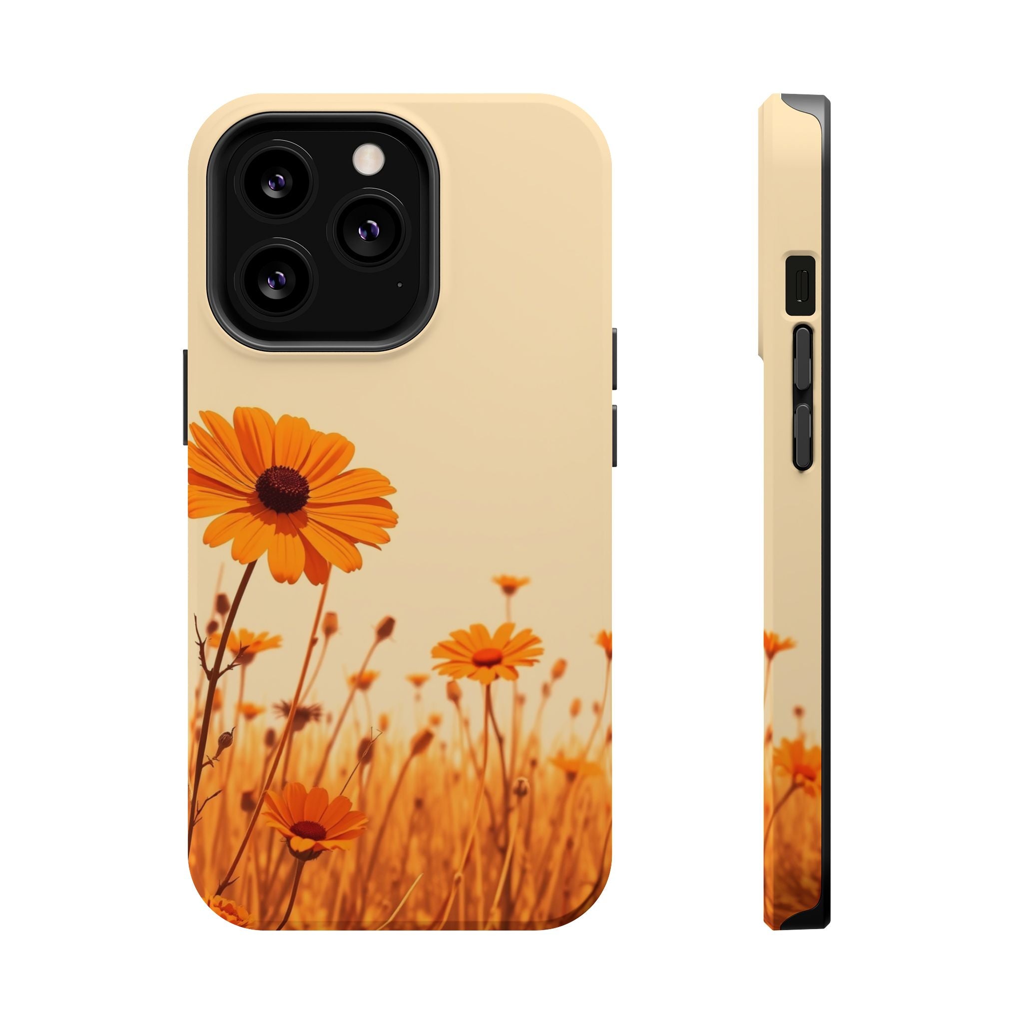 iPhone Wildflower Field Minimalist Line Art Slim Everyday Designer Case · iPhone