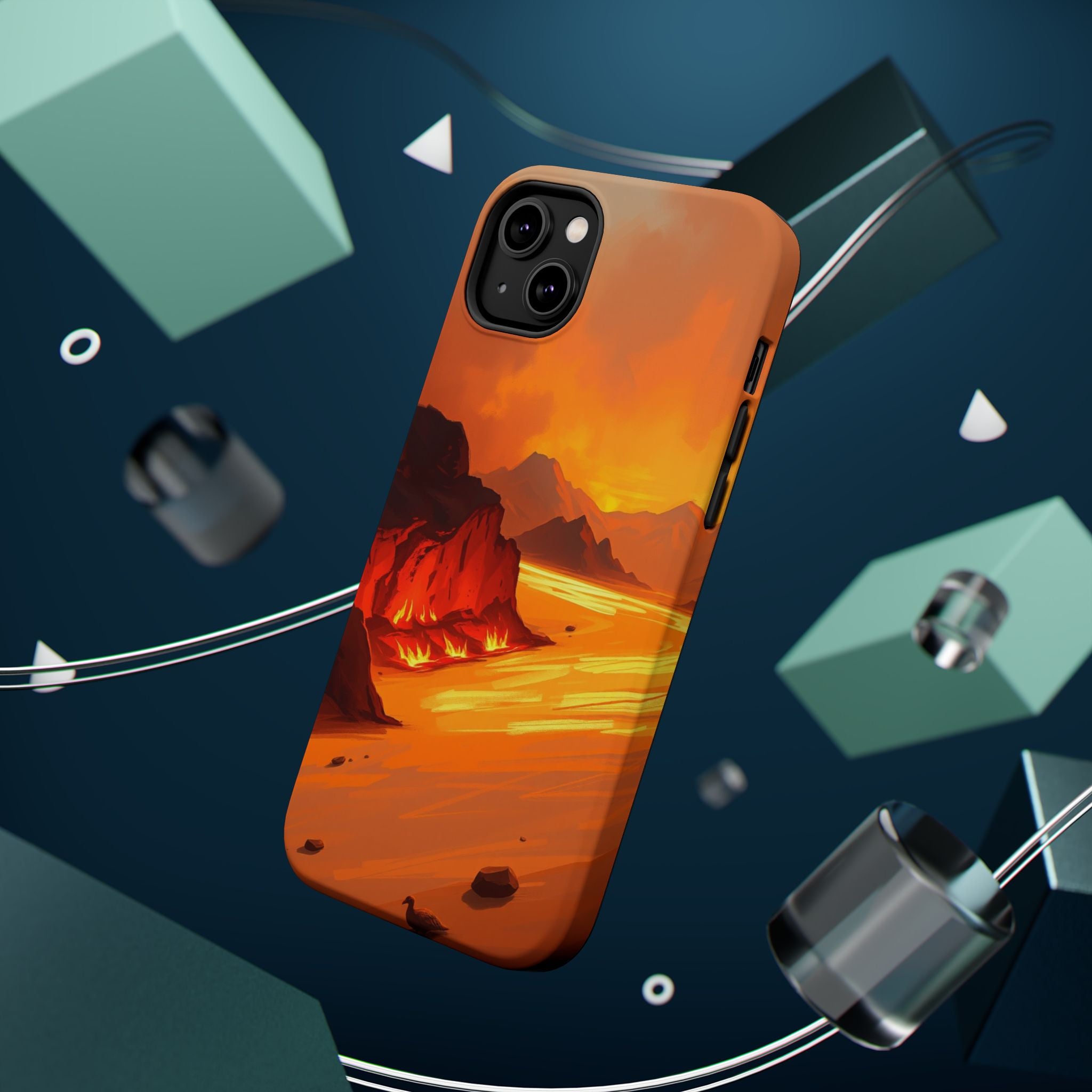 iPhone Burnt Orange And Sand Wildfire Glow Slim iPhone Everyday · iPhone Case