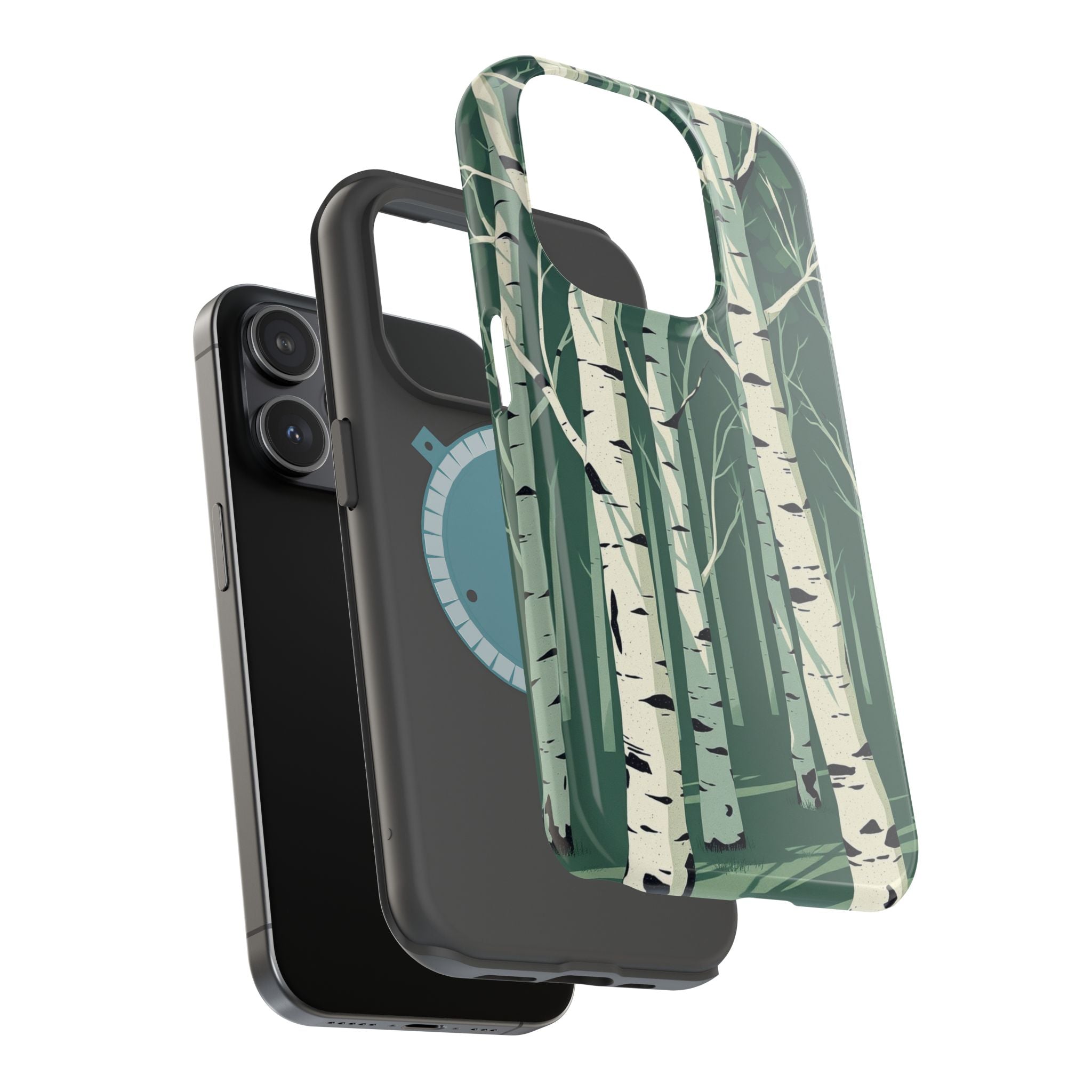 iPhone Birch Grove Abstract Geometric Slim Everyday Designer Case · iPhone Case