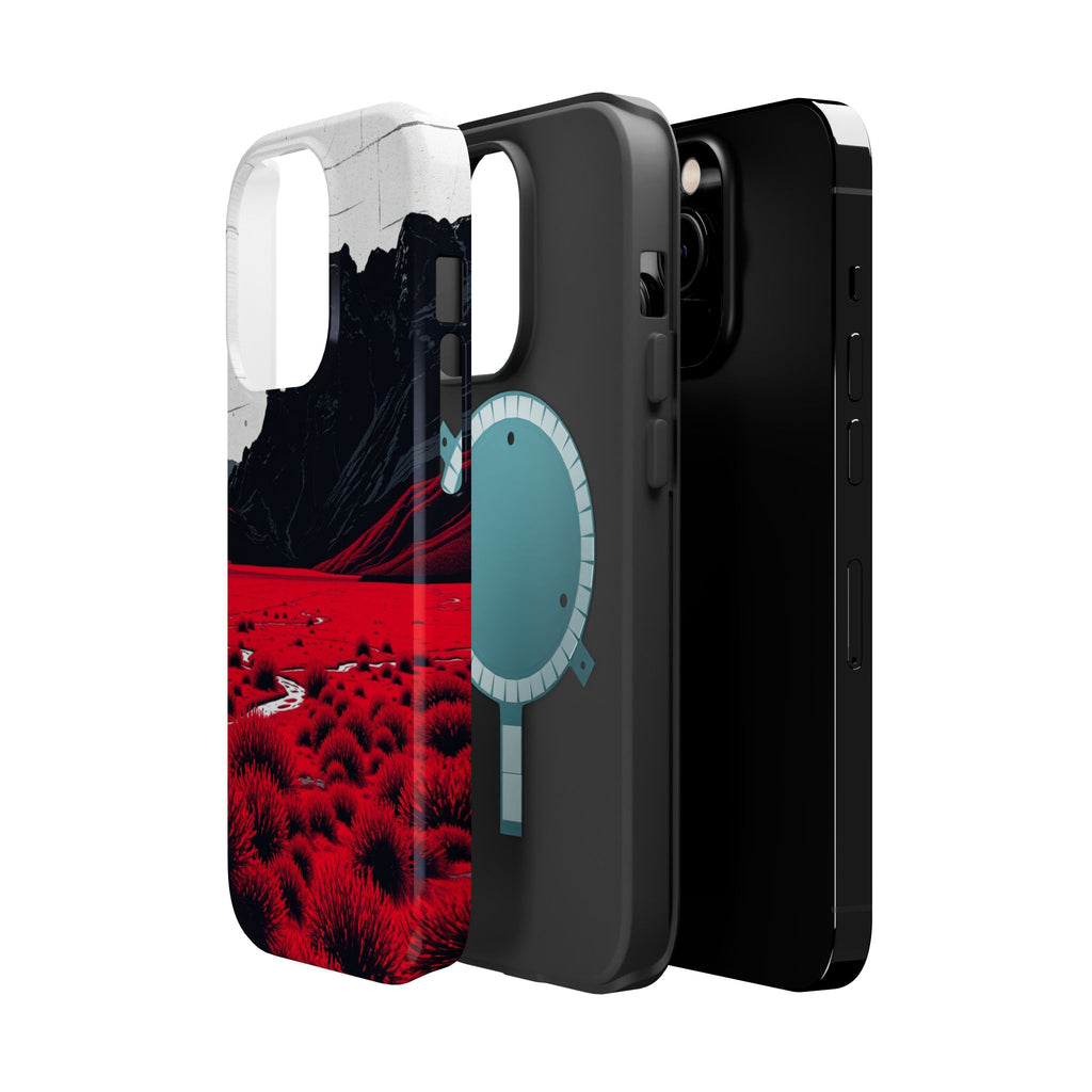 iPhone Black And Crimson Tundra Expanse Slim Everyday iPhone 15 · iPhone Case