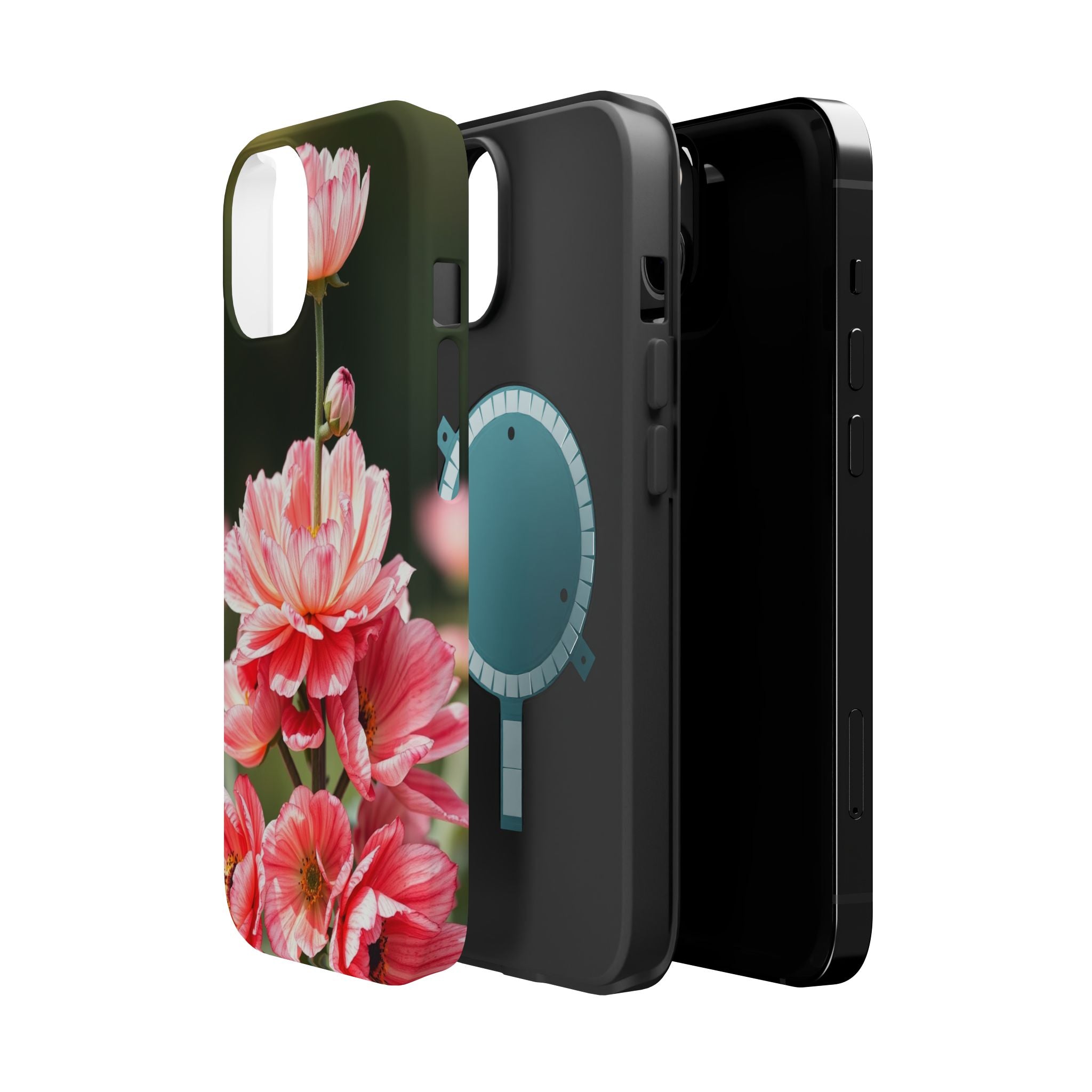 iPhone Ranunculus Stack Vibrant Watercolor Slim Snap Case · iPhone Case