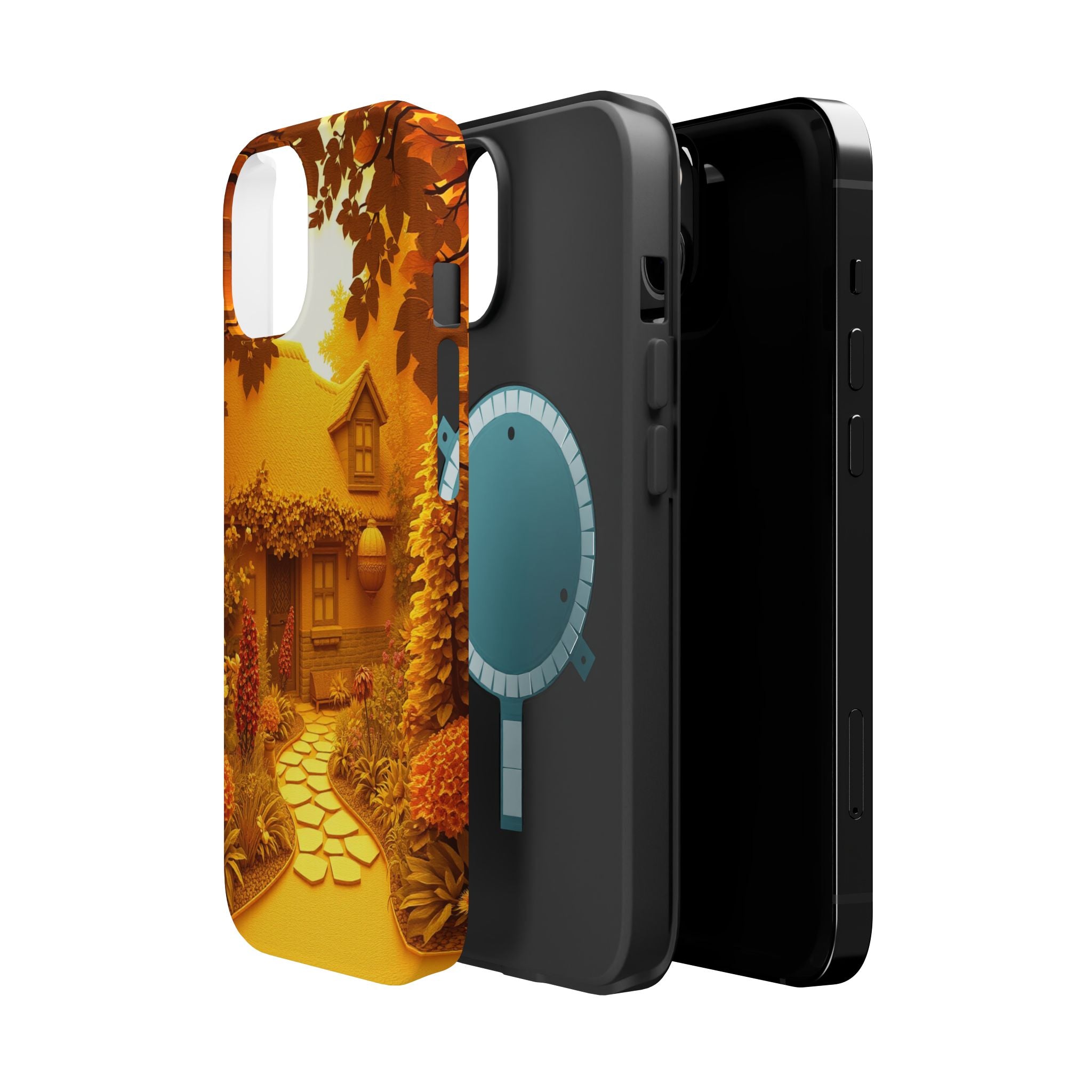 iPhone Vibrant Cottage Garden Design Slim Everyday Designer Case · iPhone Case