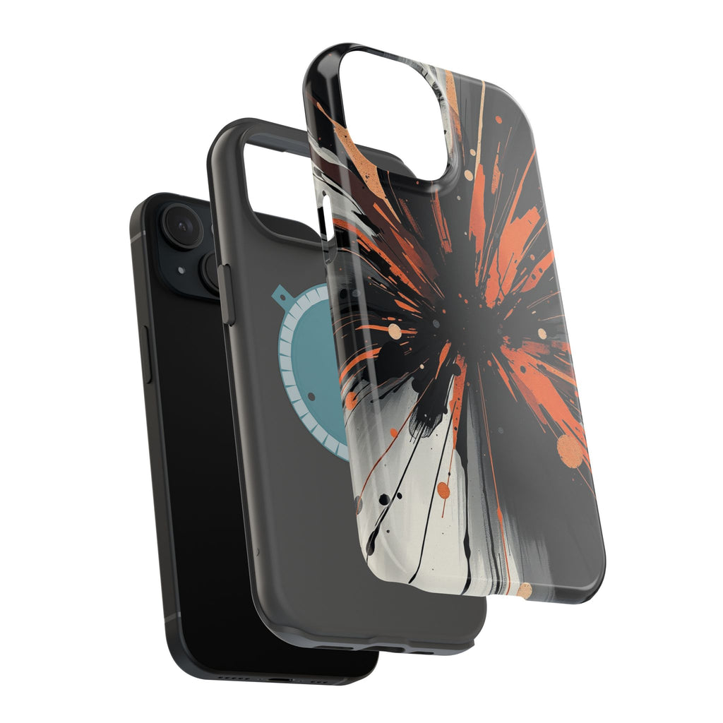iPhone Charcoal And Copper Abstract Expressionist iPhone Burst Slim · iPhone Cas