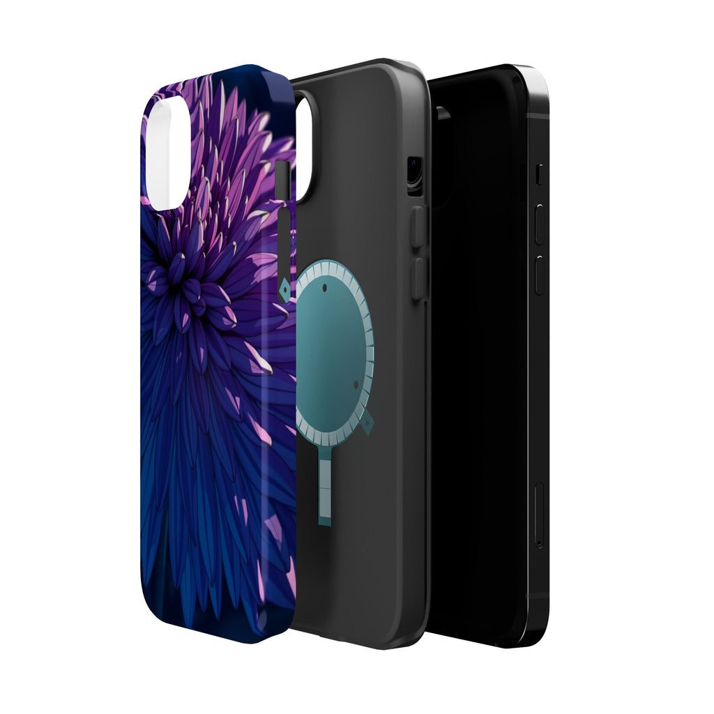 iPhone Indigo And Violet Chrysanthemum Classic Soft iPhone Finish · iPhone Case