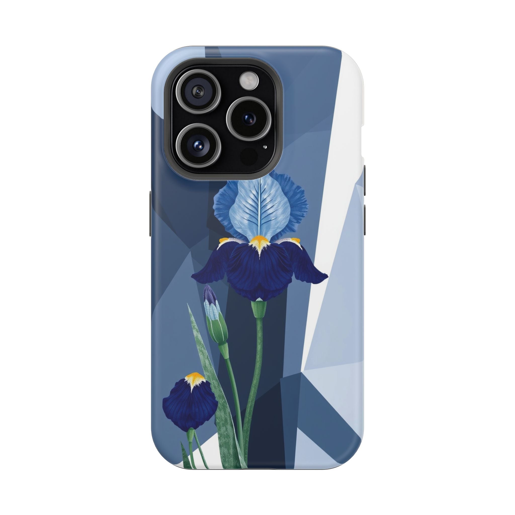 iPhone Earthy Iris Garden Design Bold Modern Everyday Snap Case · iPhone Case
