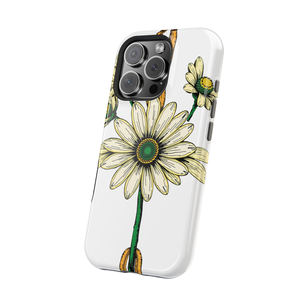 iPhone Daisy Chain Dark Gothic Ink Bold Modern Everyday Snap Case · iPhone Case