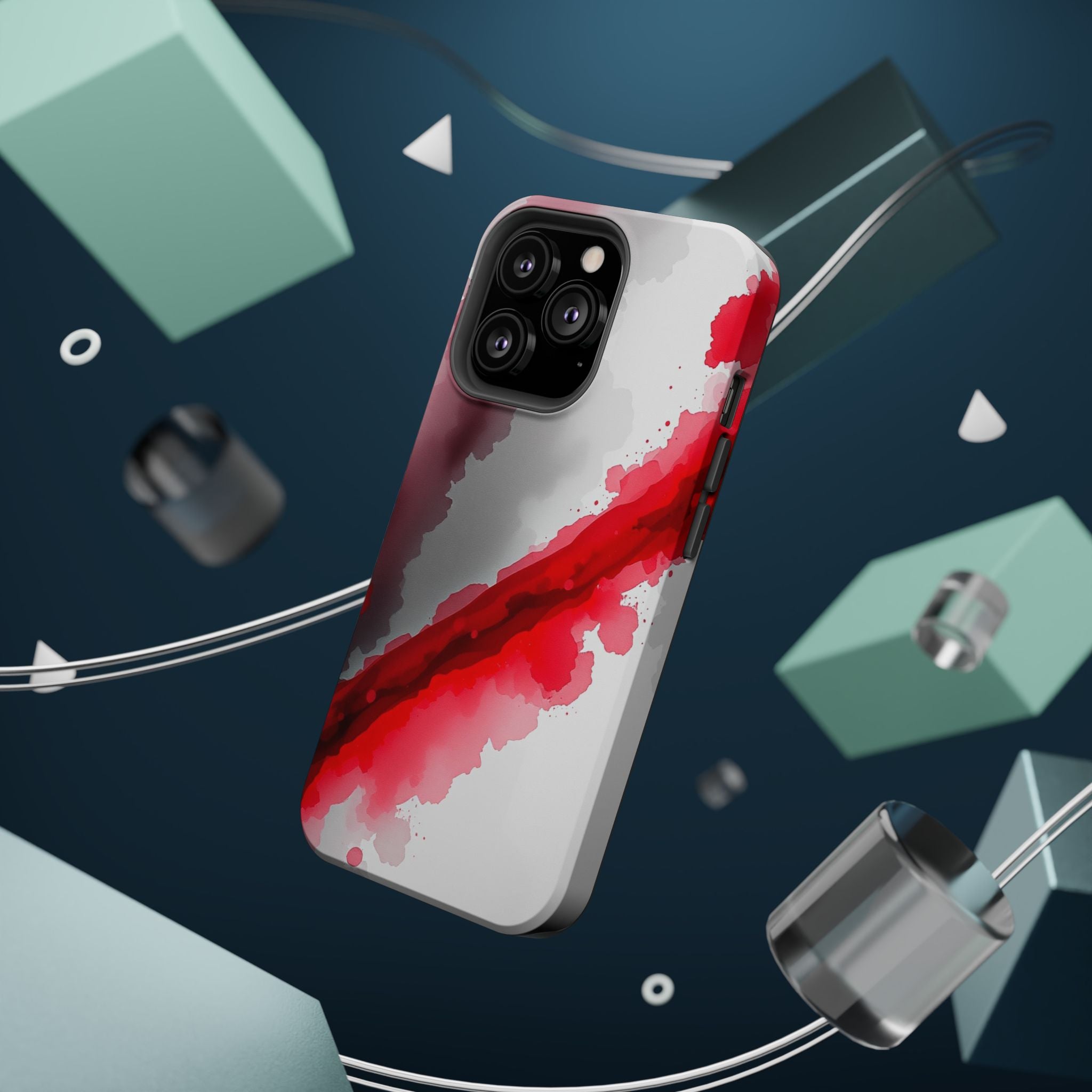 iPhone Carbon Fiber Weave Vibrant Watercolor Slim iPhone Everyday · iPhone Case
