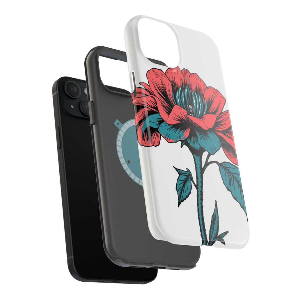 iPhone Garden Party Bloom Dark Gothic Ink Slim Snap Case · iPhone Case