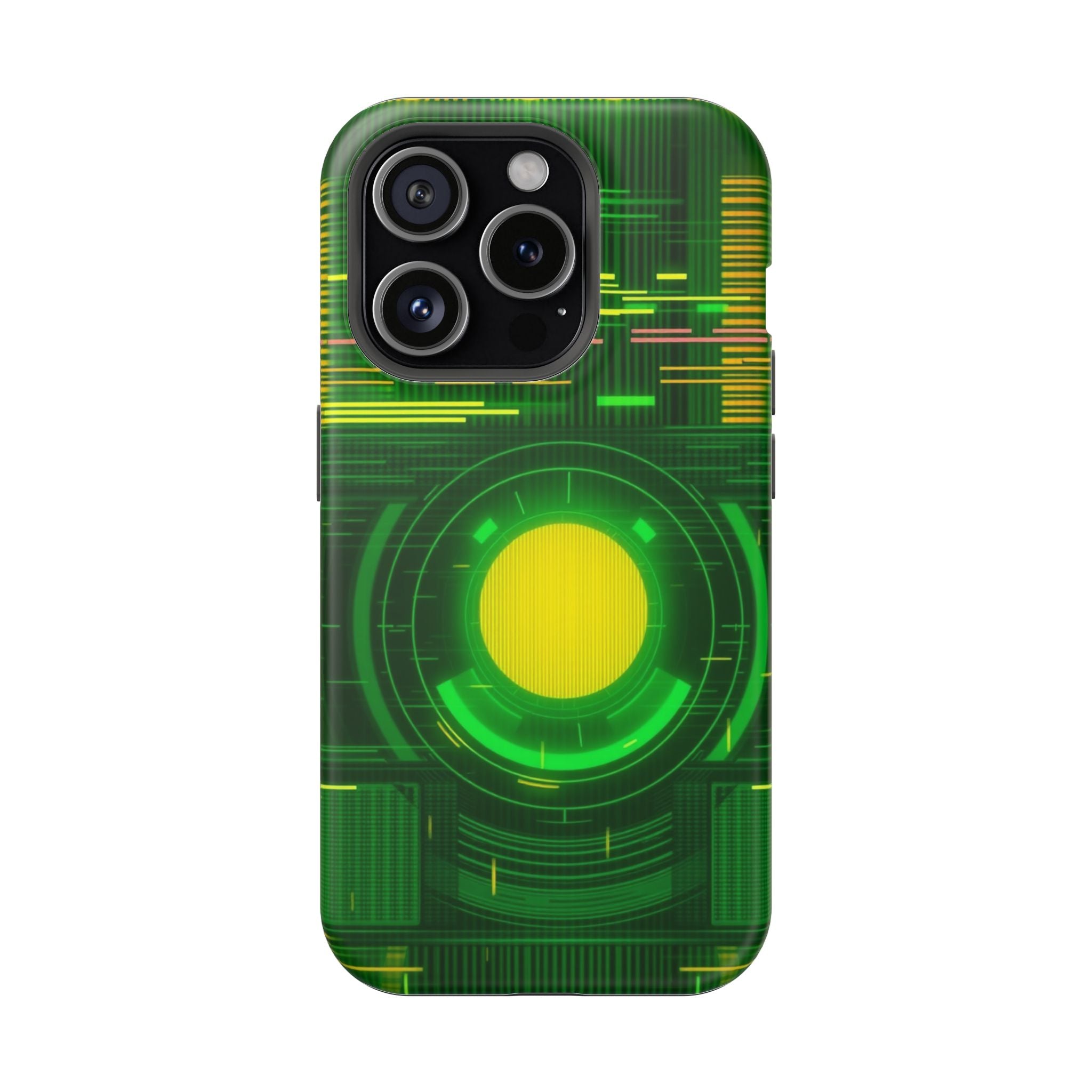 iPhone Emerald Green And Gold VHS Static Slim Everyday Designer Case · iPhone Ca