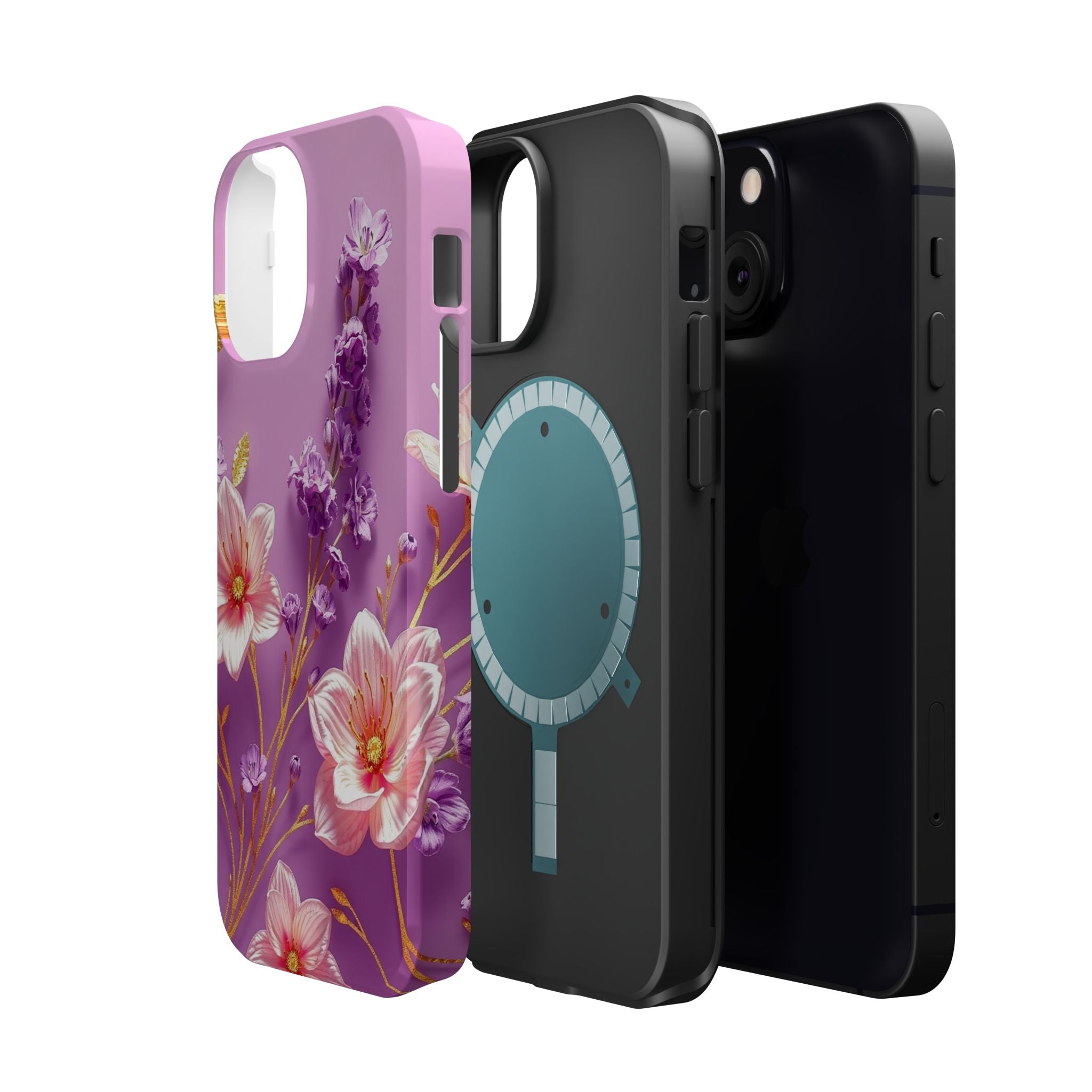 iPhone Radiant Floral Gold Foil Design Slim Everyday Designer Case · iPhone Case