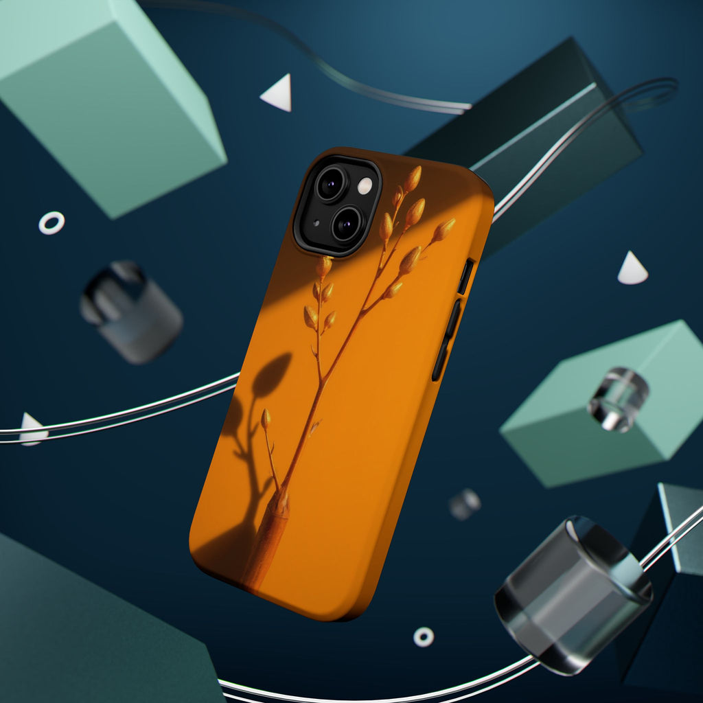 iPhone Mustard And Rust Minimalist Stem Slim Everyday iPhone Designer · iPhone C