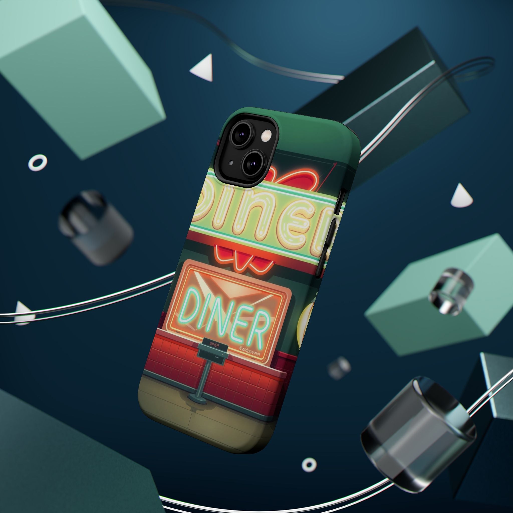 iPhone Neon Diner Sign Mystic Art Bold Modern Everyday Snap Case · iPhone Case