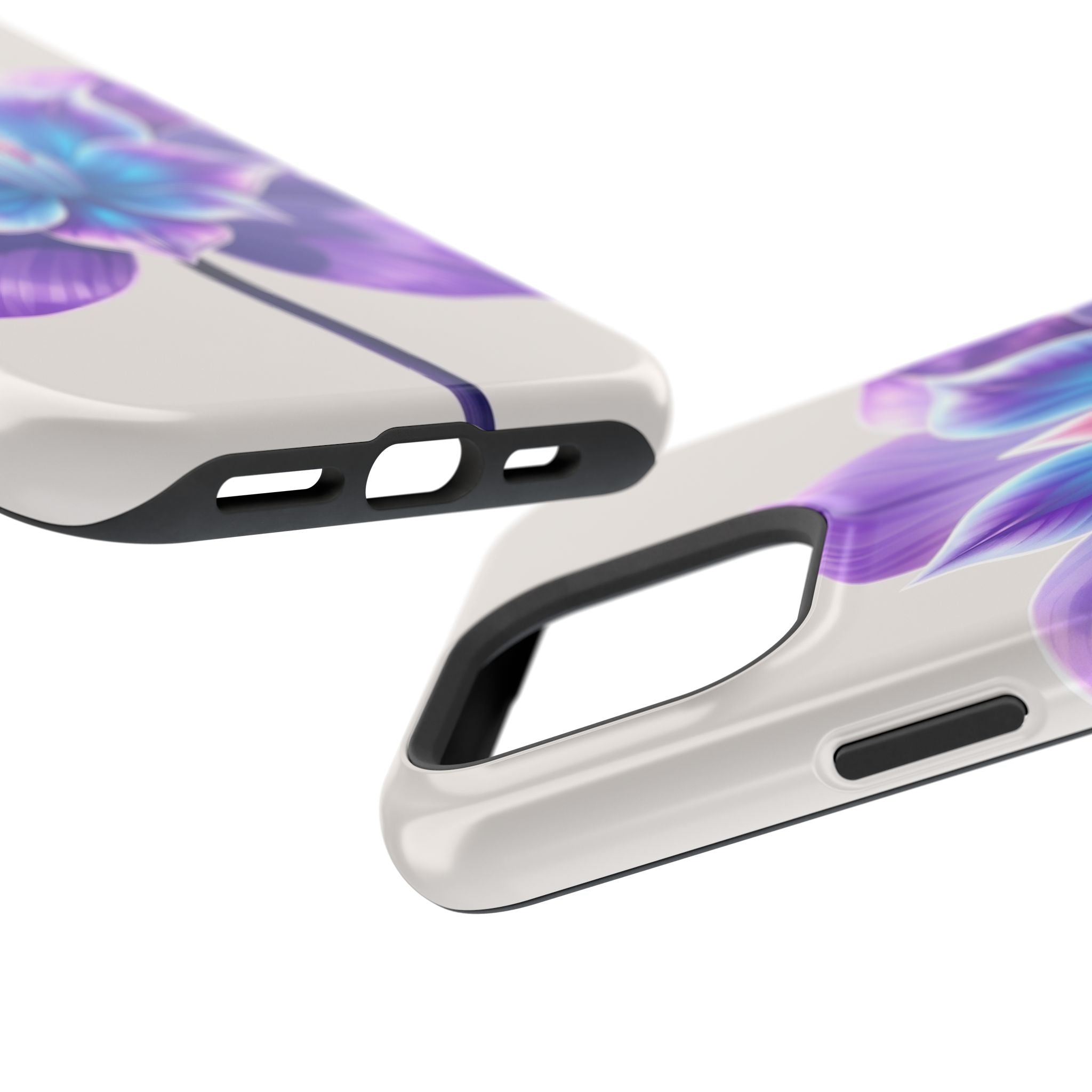 iPhone Dreamy Neon Floral Design 10 Slim Everyday Designer Case · iPhone Case