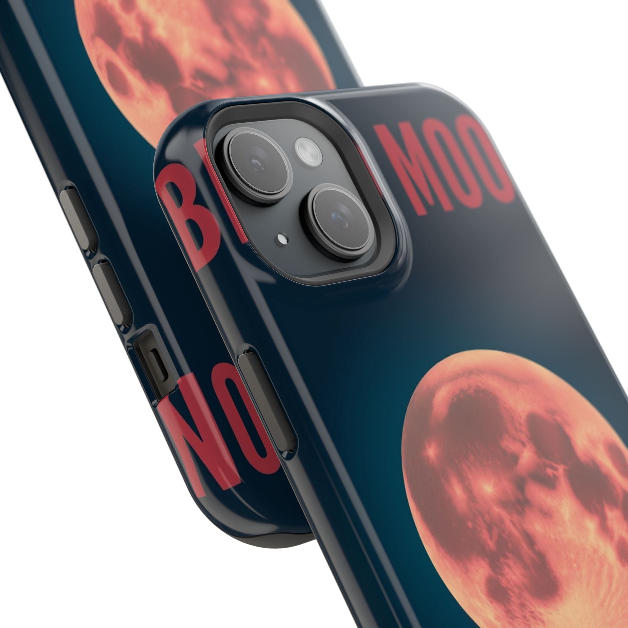 iPhone Blood Moon Rise Vintage Retro Poster Slim Everyday Designer Case · iPhone