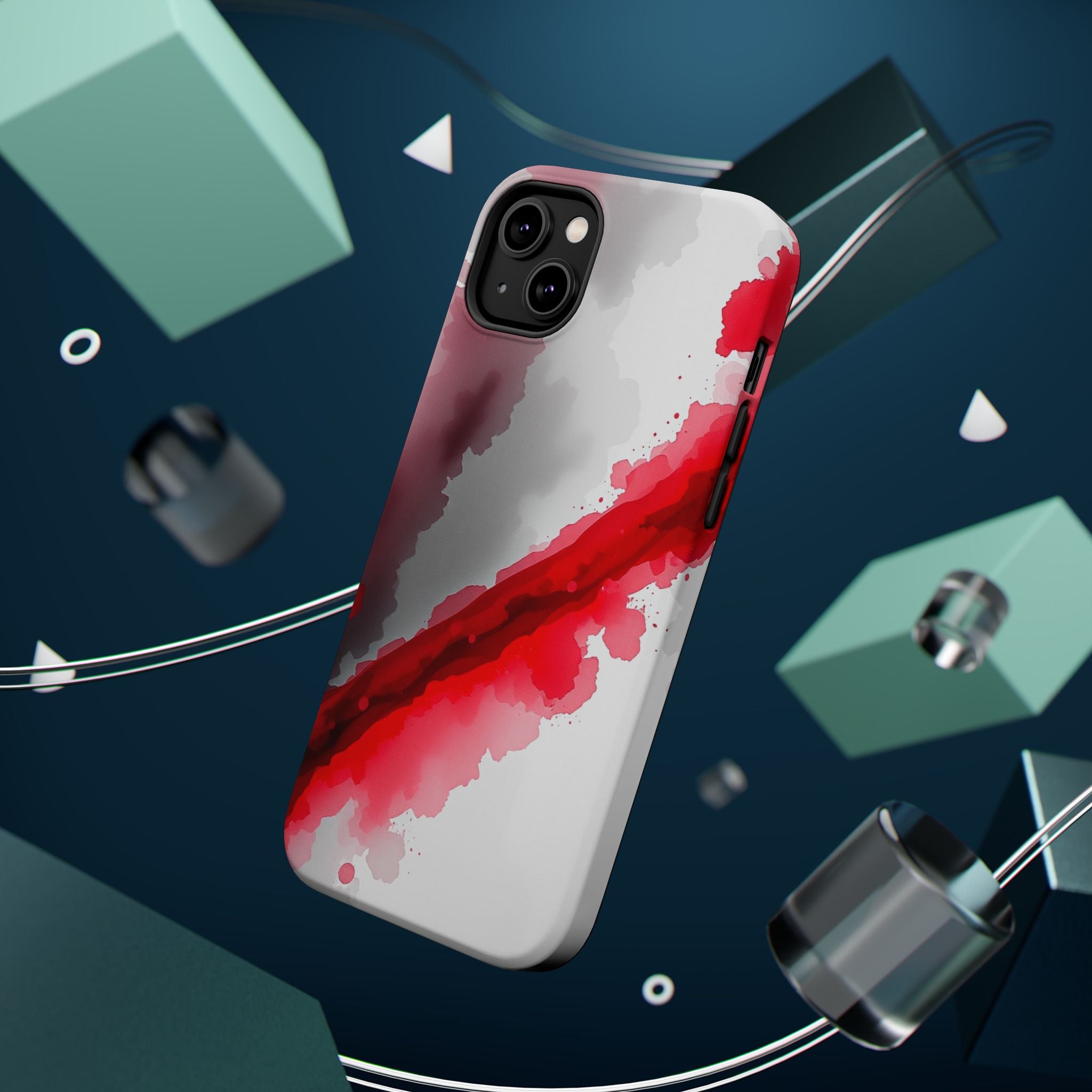 iPhone Carbon Fiber Weave Vibrant Watercolor Slim iPhone Everyday · iPhone Case