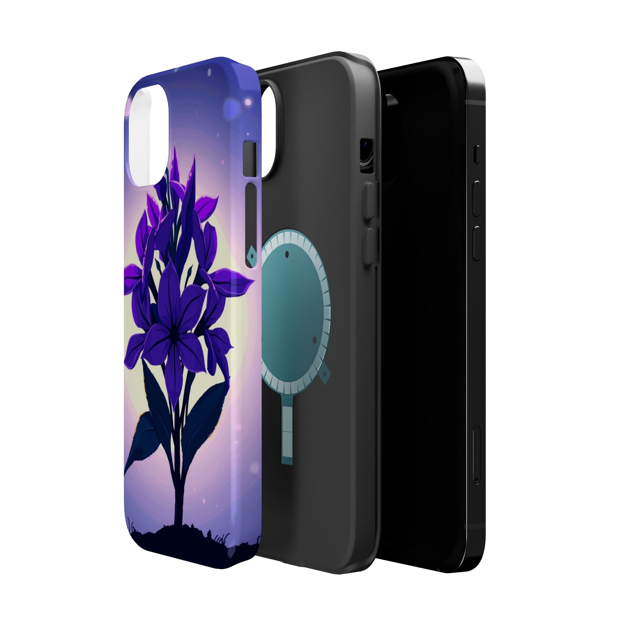 iPhone Floral Crown Mystic Art 13 Bold Modern Everyday Snap Case · iPhone Case