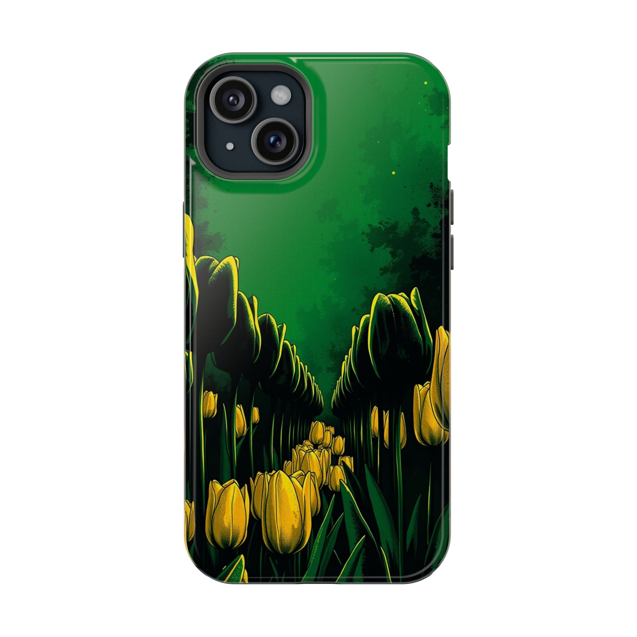 iPhone Tulip Row Emerald Green And Gold Slim Snap Case · iPhone Case