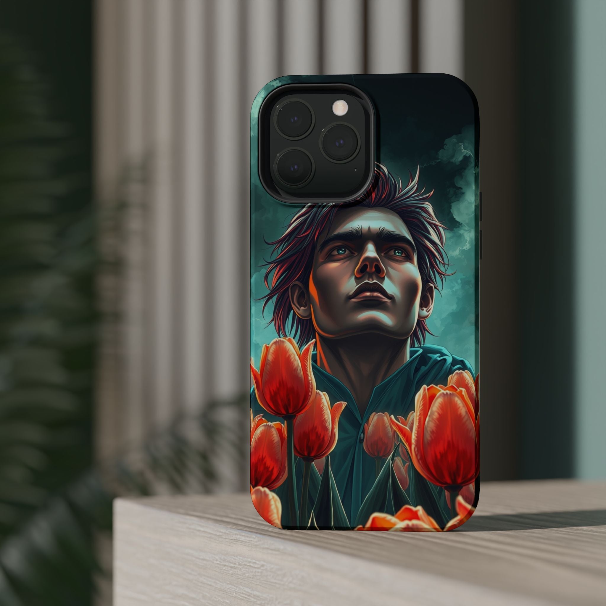 iPhone Tulip Row Electric Art Slim Everyday Designer Case · iPhone Case