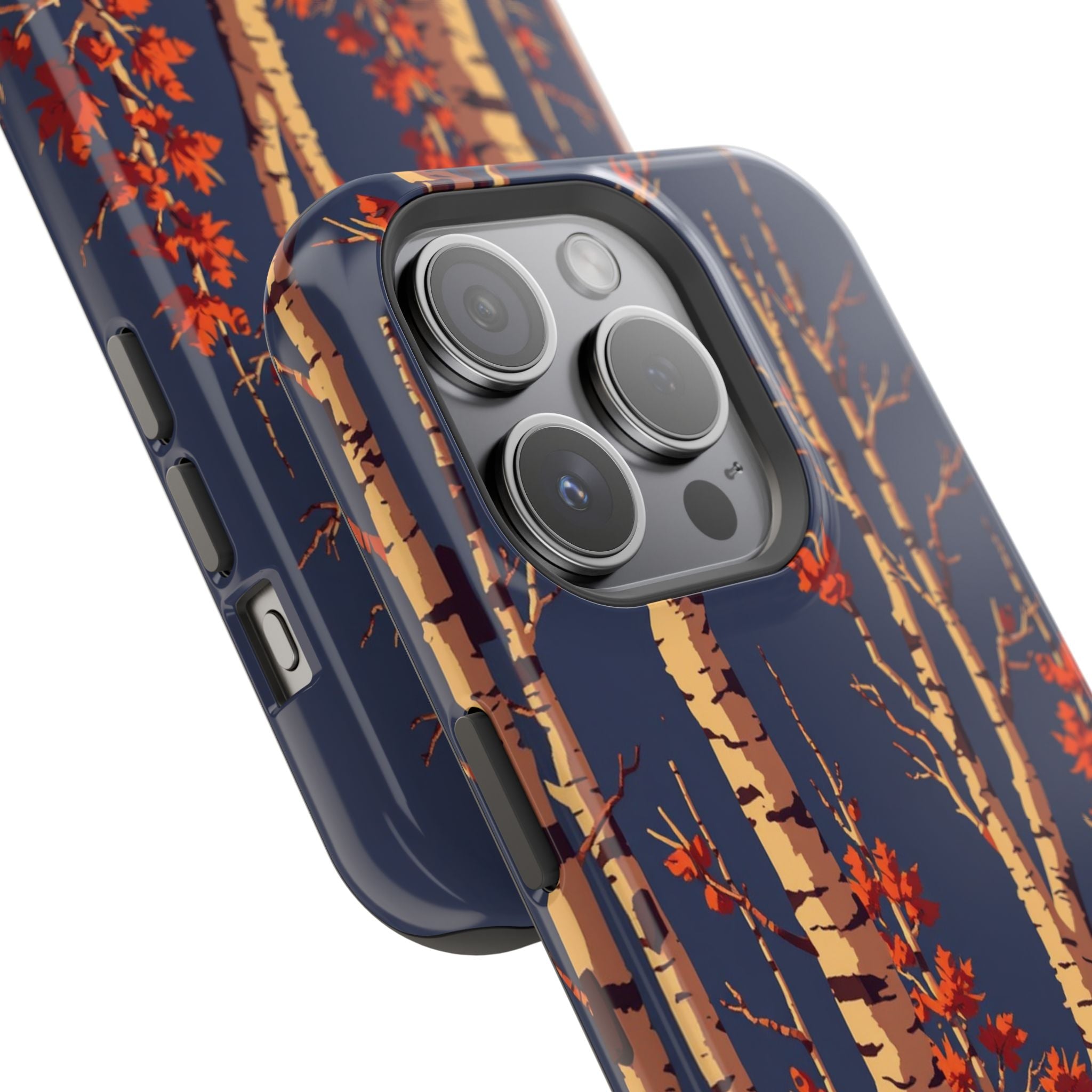 iPhone Birch Grove Pixel Art -Bit Bold Modern Everyday Snap Case · iPhone Case