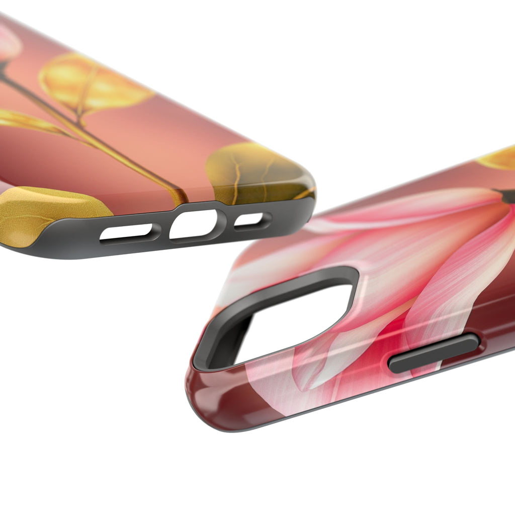 iPhone Dreamy Bloom and Leaf Design 14 Slim Everyday Designer Case · iPhone Case