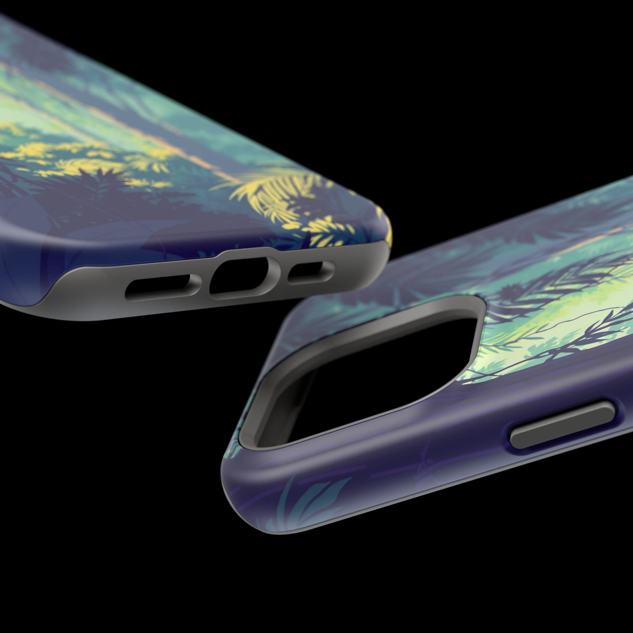 iPhone Mint And Blush Rainforest Canopy Slim Everyday iPhone Designer · iPhone C