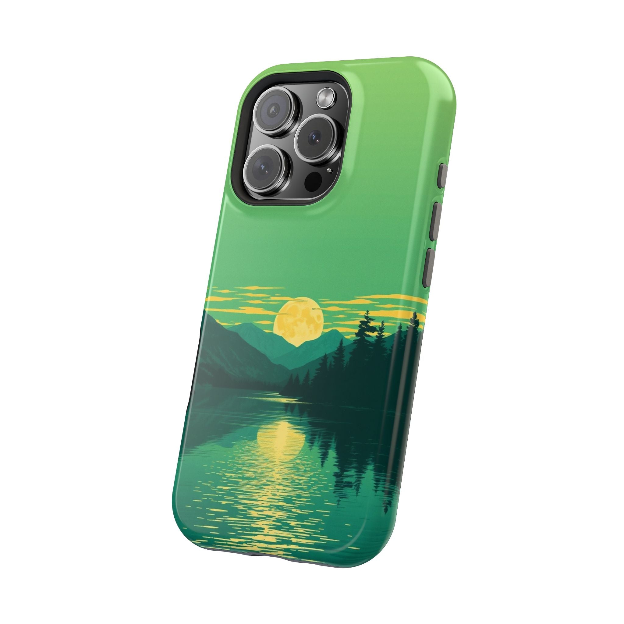 iPhone Lake at Twilight Risograph Print Slim Everyday iPhone Designer · iPhone C