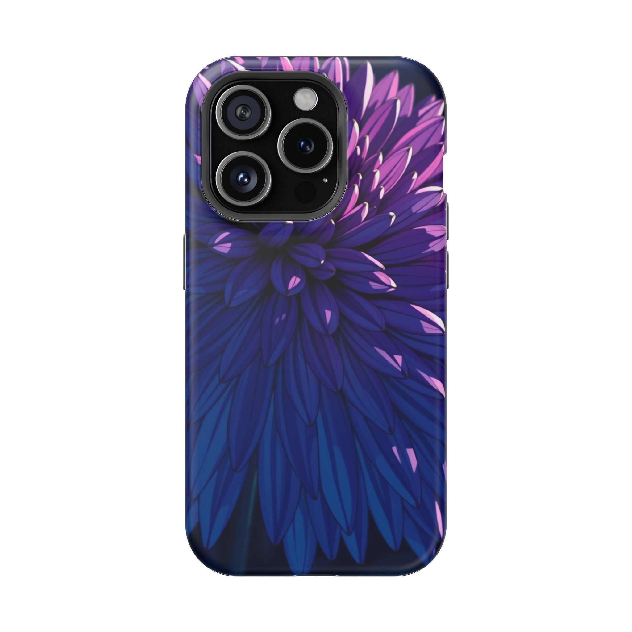 iPhone Indigo And Violet Chrysanthemum Classic Soft iPhone Finish · iPhone Case