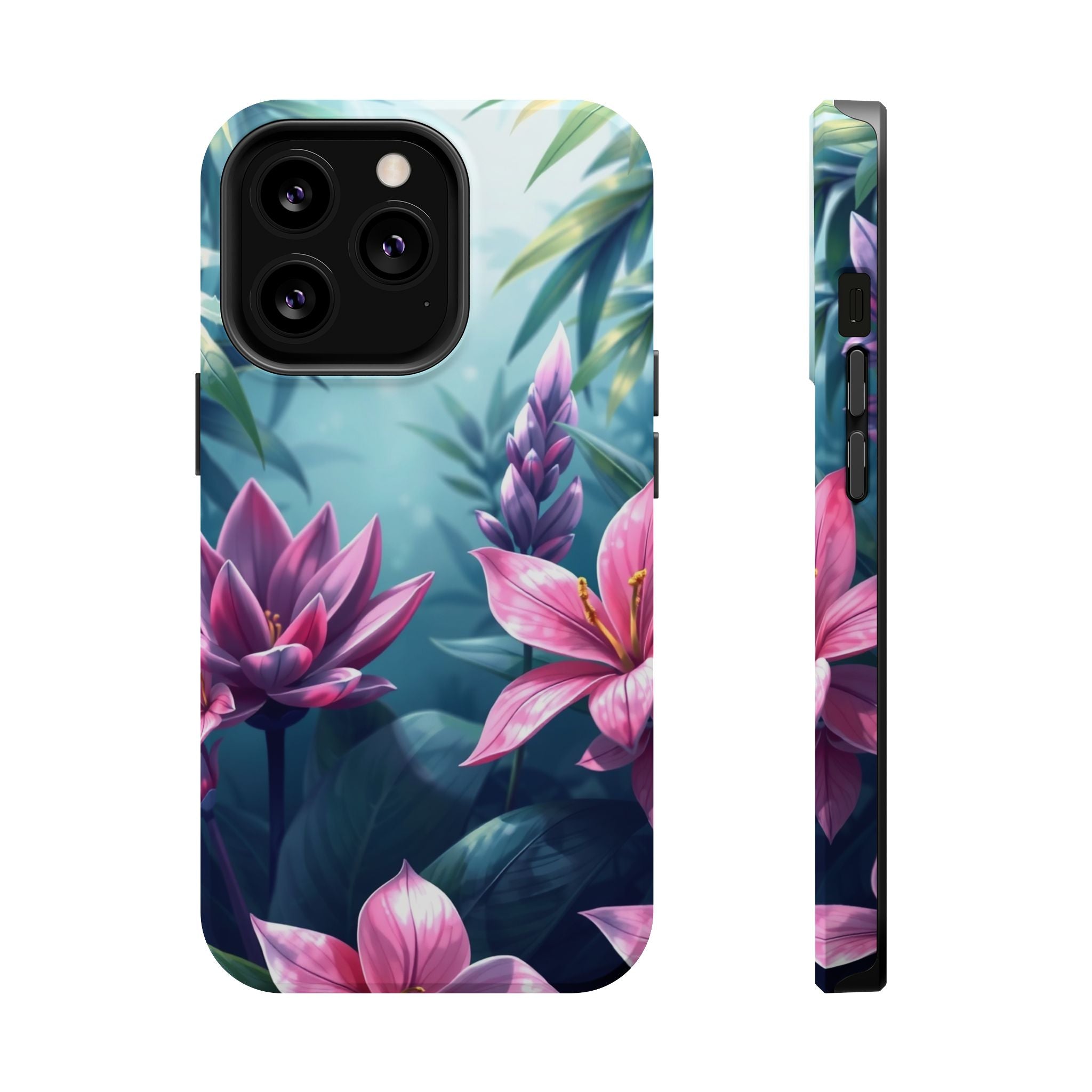 iPhone Indigo And Violet Jungle Floral Slim Everyday Designer Case · iPhone Case