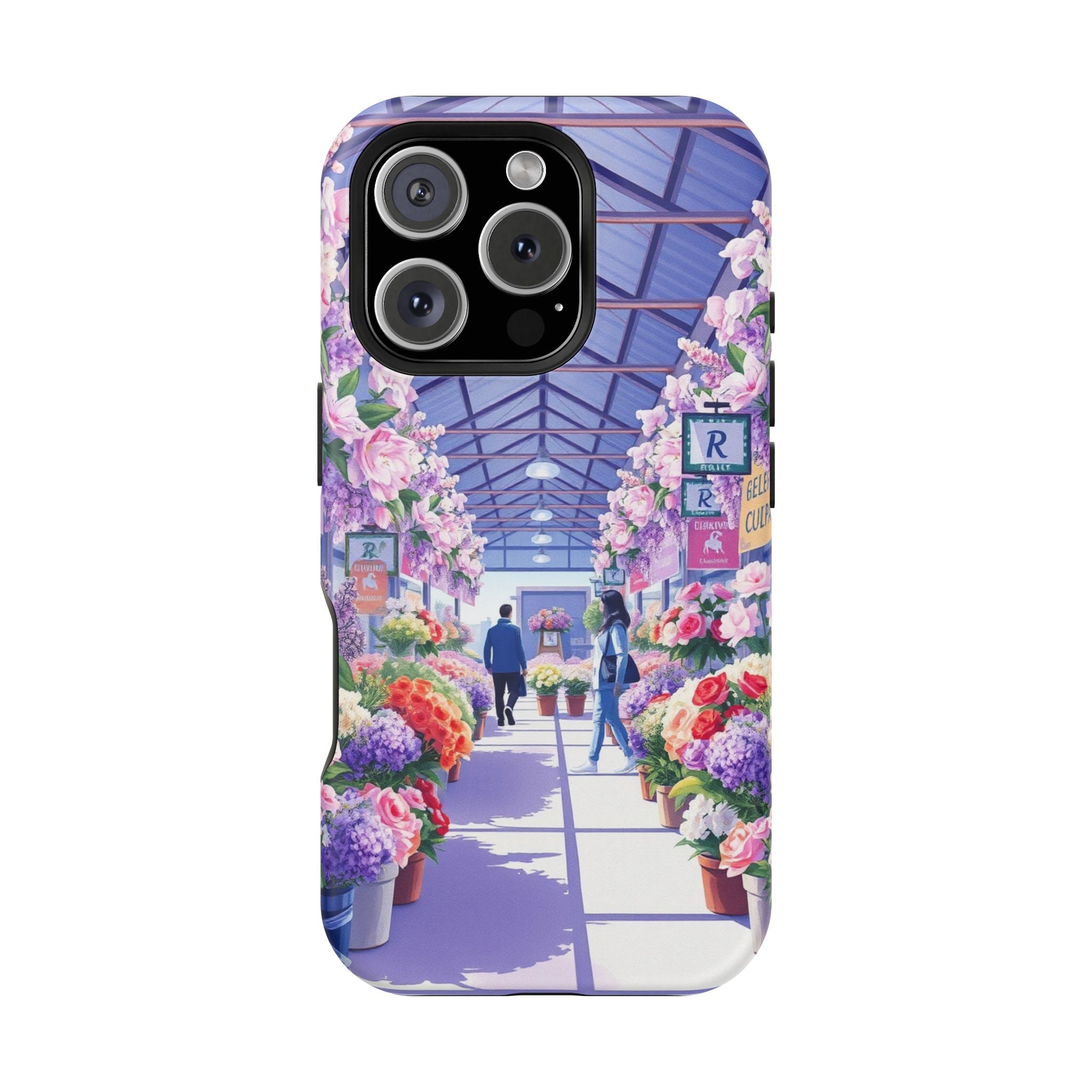 iPhone Flower Market Cinematic Art Clean Minimal Snap Cas Slim Snap Case · iPhon
